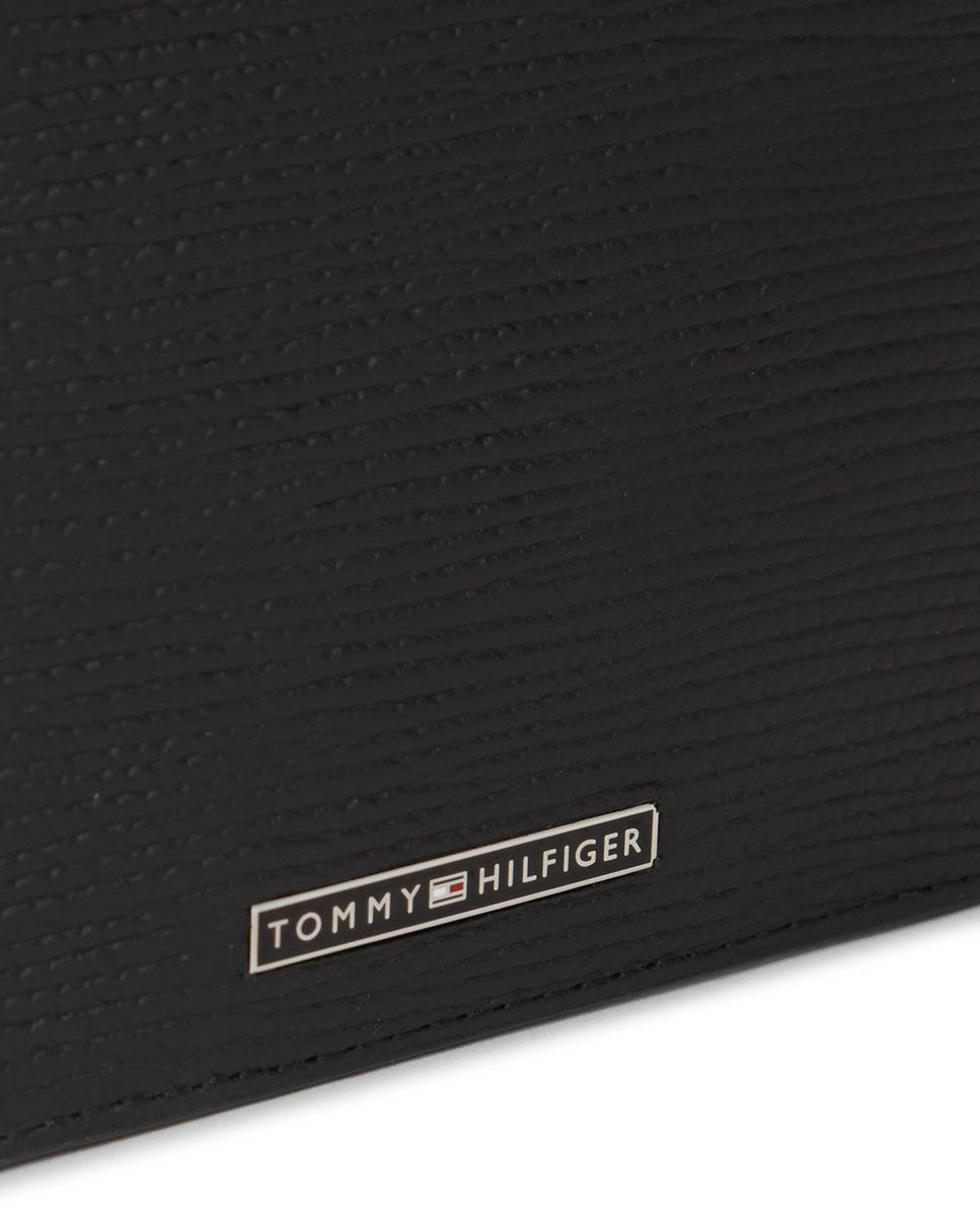 Cartera de piel de hombre - Tommy Hilfiger - Negro Negro-4