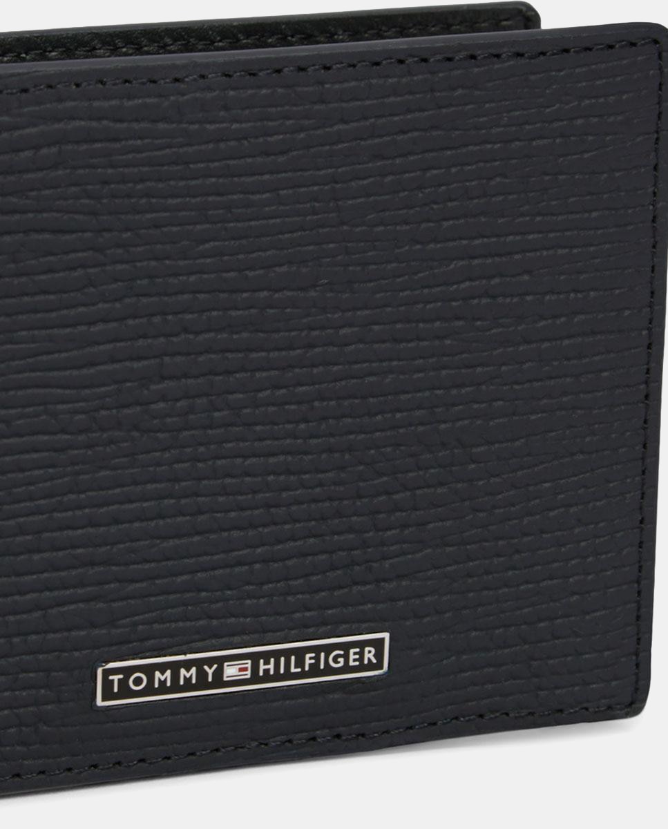Cartera de piel de hombre - Tommy Hilfiger - Azul marino Azul marino-4