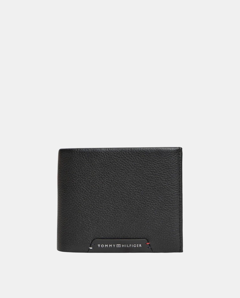 Imagen 0 de Cartera de piel de hombre Negro
