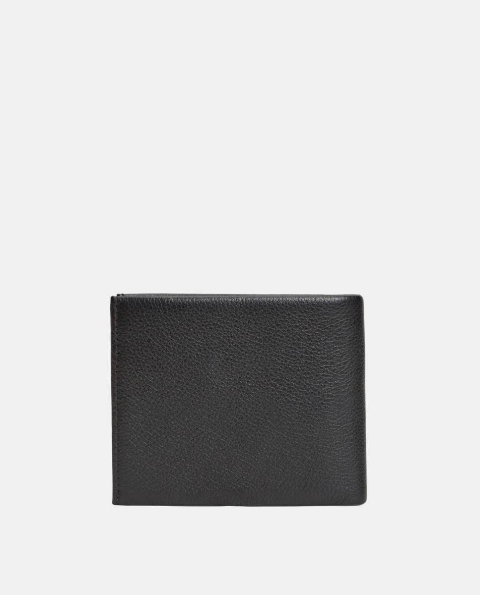 Cartera de piel de hombre - Tommy Hilfiger - Negro Negro-2