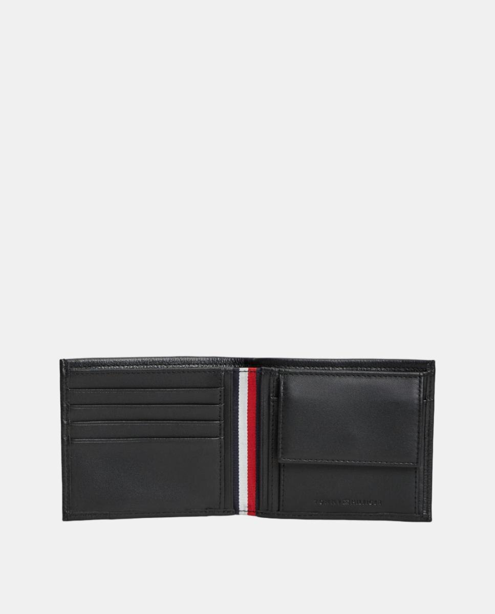 Cartera de piel de hombre - Tommy Hilfiger - Negro Negro-3