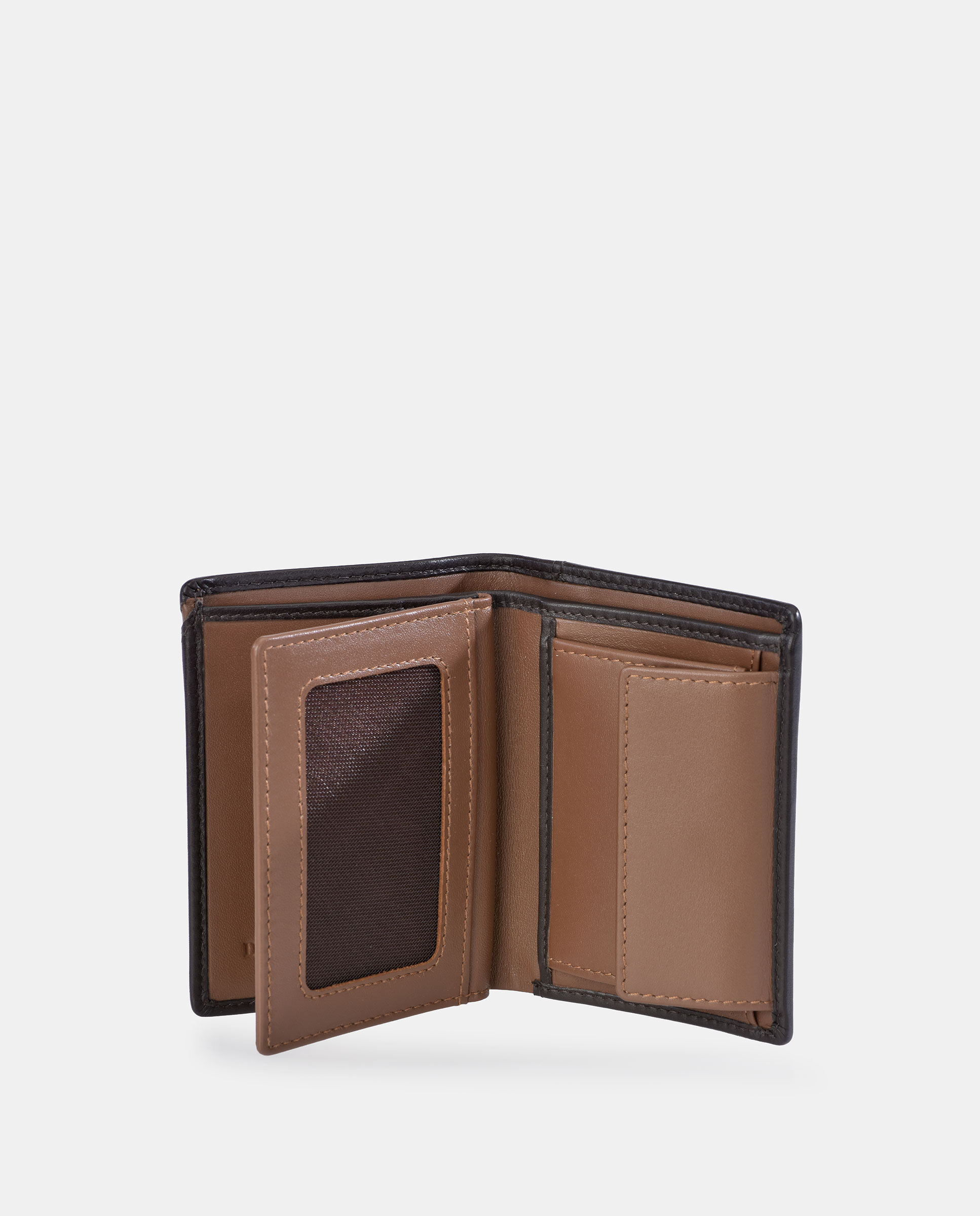 Cartera vertical en piel de hombre - Daviletto - Marrón Marrón-4