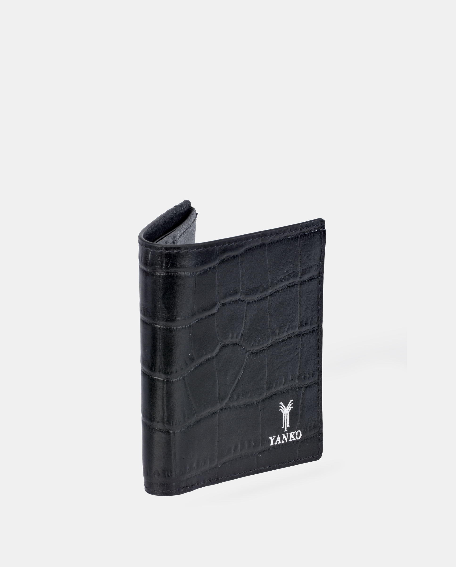 Cartera compacta en piel de hombre - Yanko - Negro Negro-2