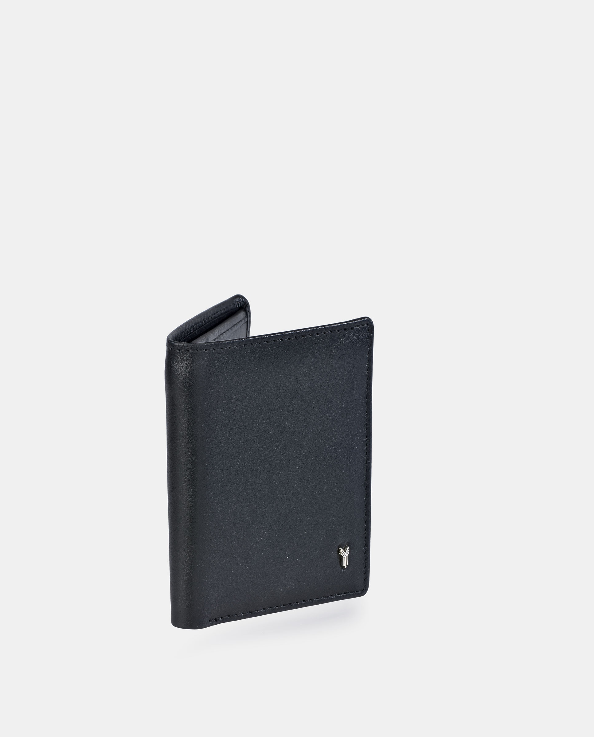 Cartera en piel de hombre - Yanko - Negro Negro-2
