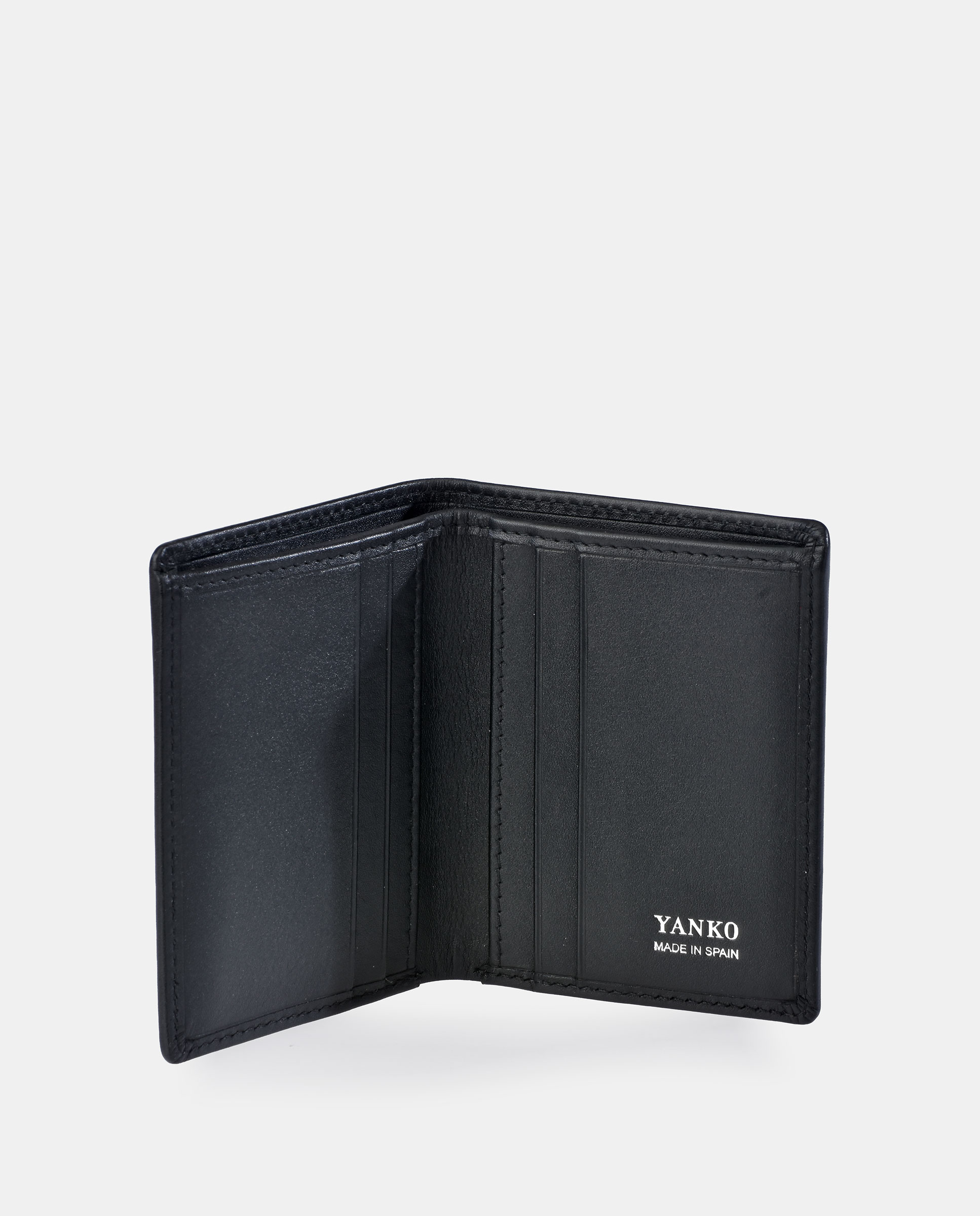 Cartera en piel de hombre - Yanko - Negro Negro-3