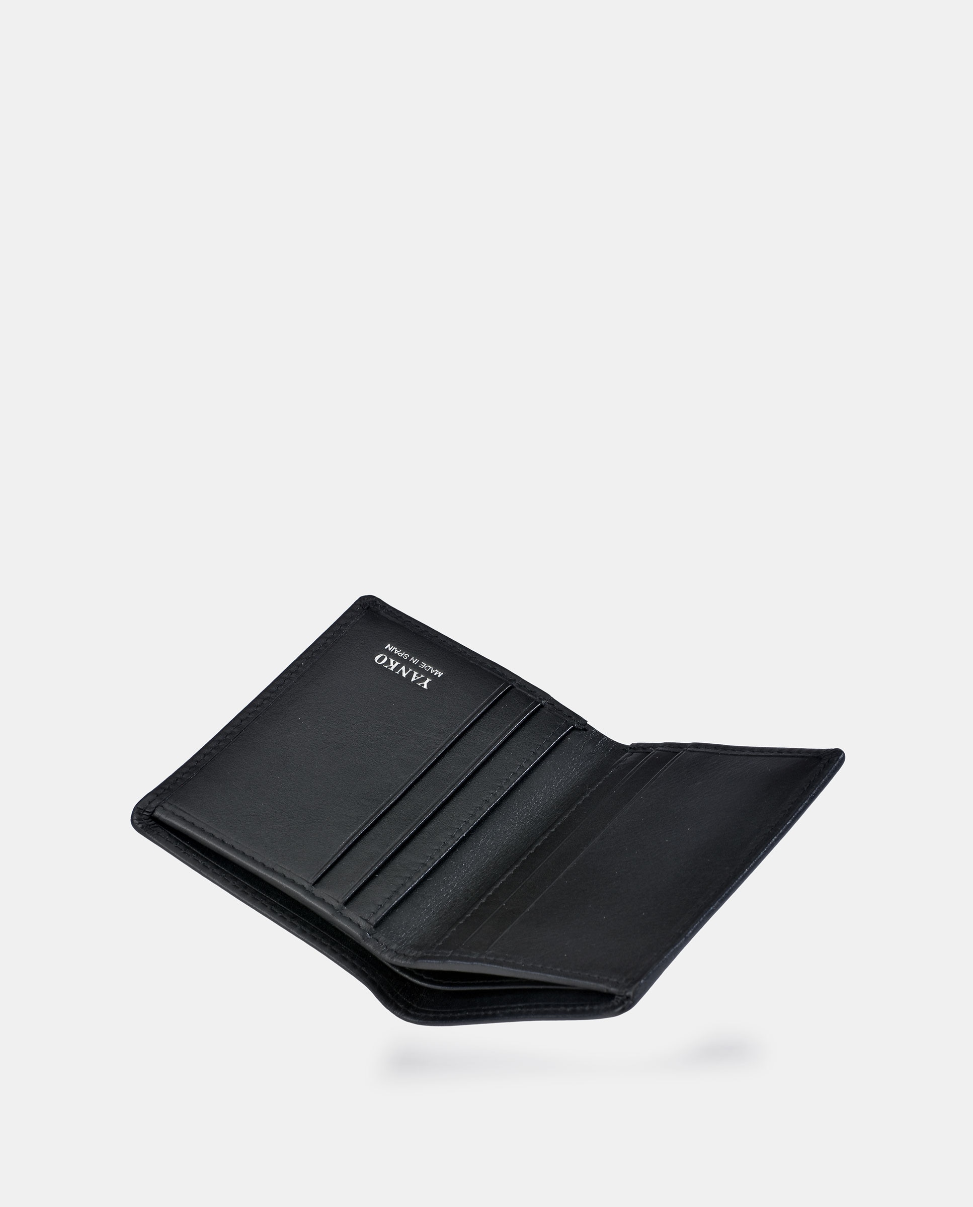 Cartera en piel de hombre - Yanko - Negro Negro-4