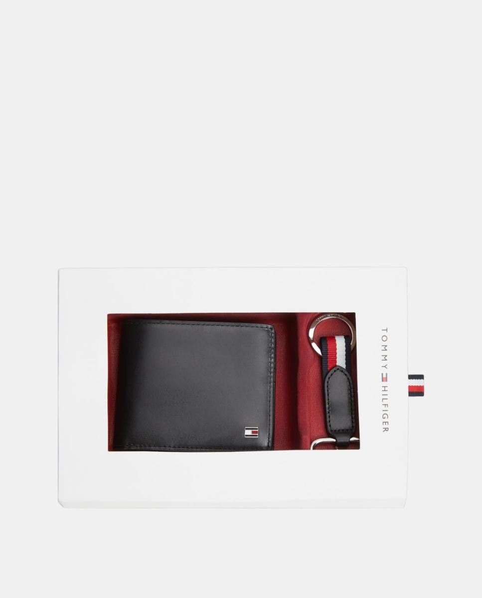 Pack de Presente com Carteira e Porta-Chaves Preto-2