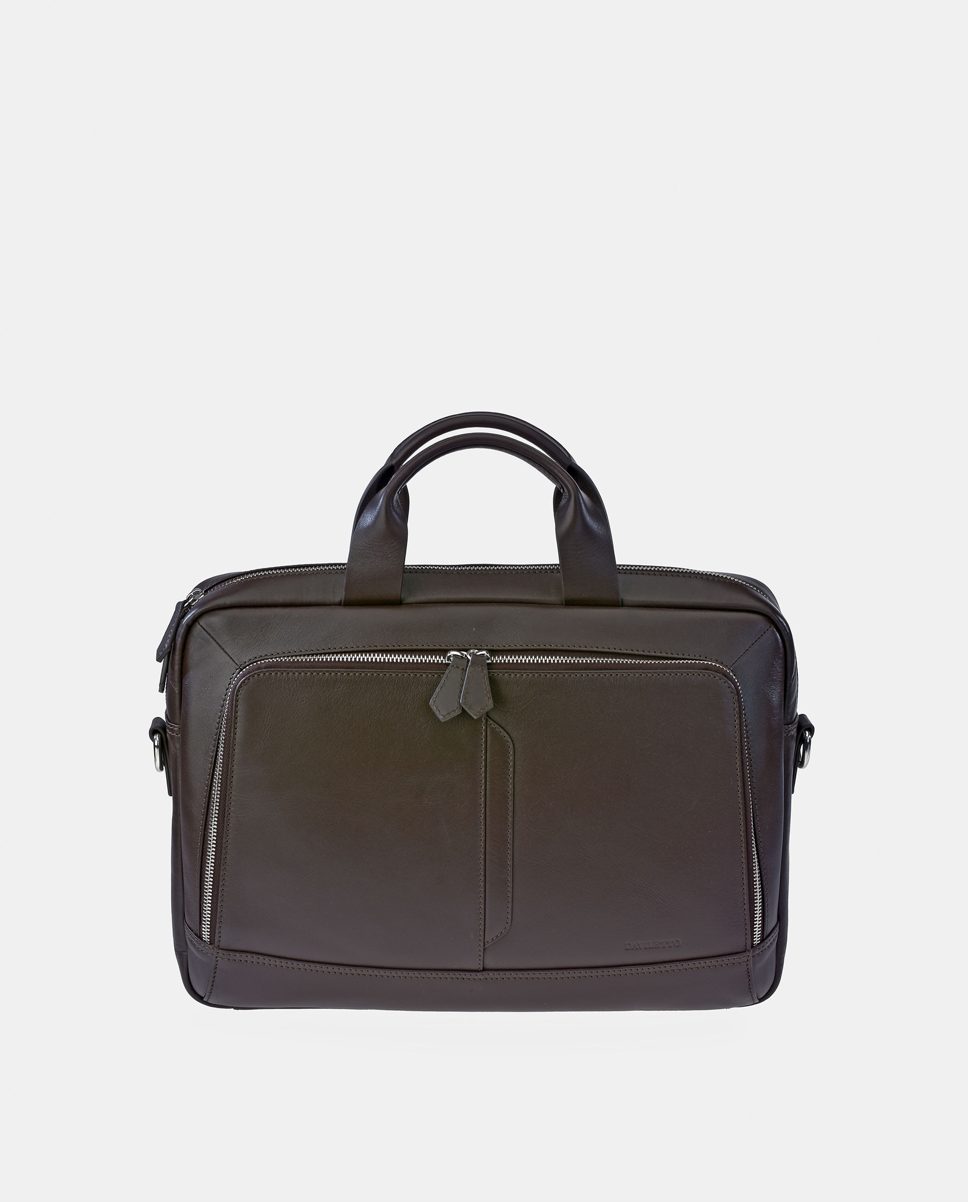 Imagem 0 de Pasta de Documentos com Alça de Tiracolo em Pele Suave - Preto