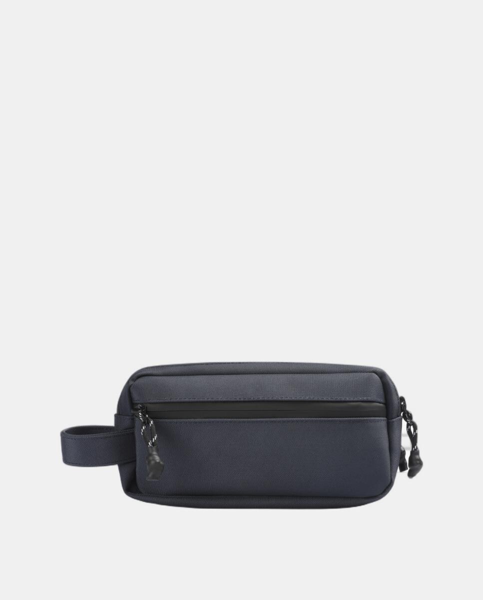 Nécessaire com Fecho de Correr e em Tecido - Azul Azul-2