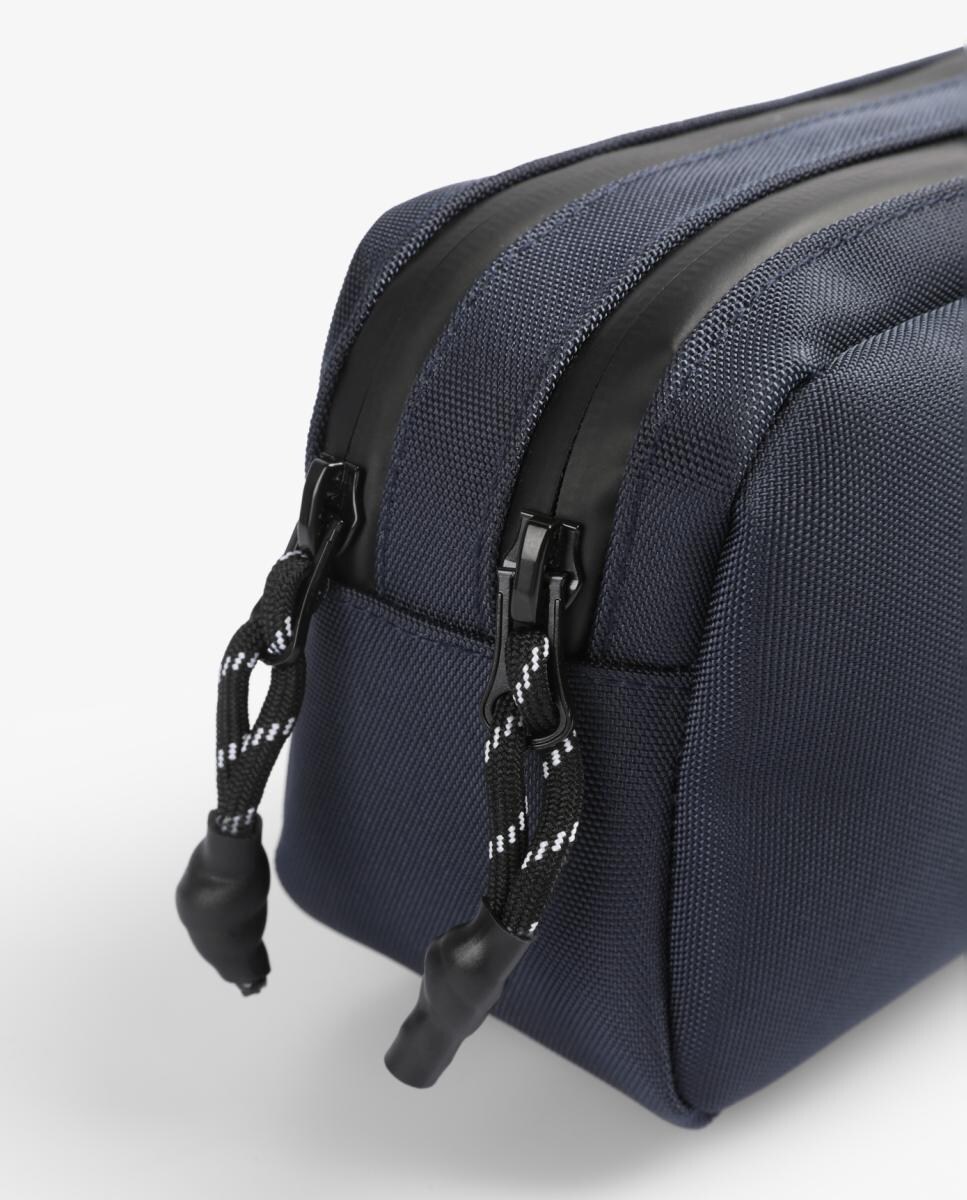 Nécessaire com Fecho de Correr e em Tecido - Azul Azul-5