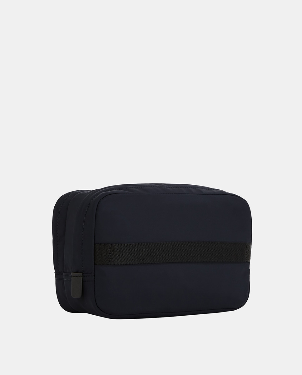 Nécessaire de Poliéster Reciclado com Desenho de Logótipo à Frente Azul-marinho-2