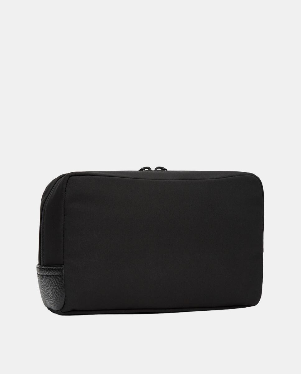 Nécessaire com Desenho de Logótipo à Frente Preto-3