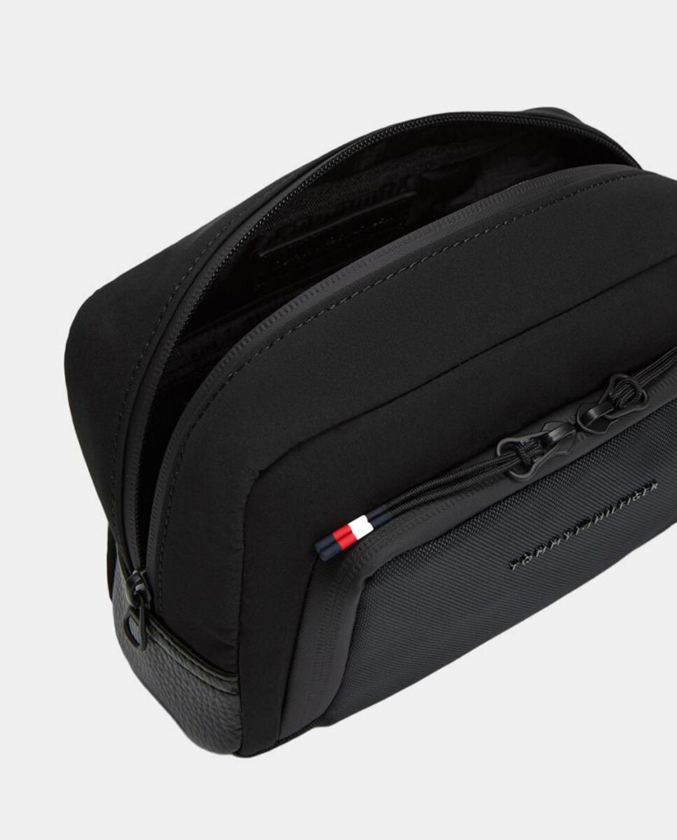 Nécessaire com Desenho de Logótipo à Frente Preto-4