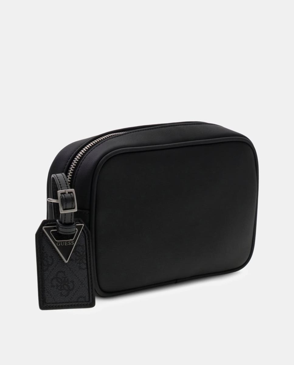 Neceser de hombre compacto de formato horizontal con cierre superior - Guess - Negro Negro-2