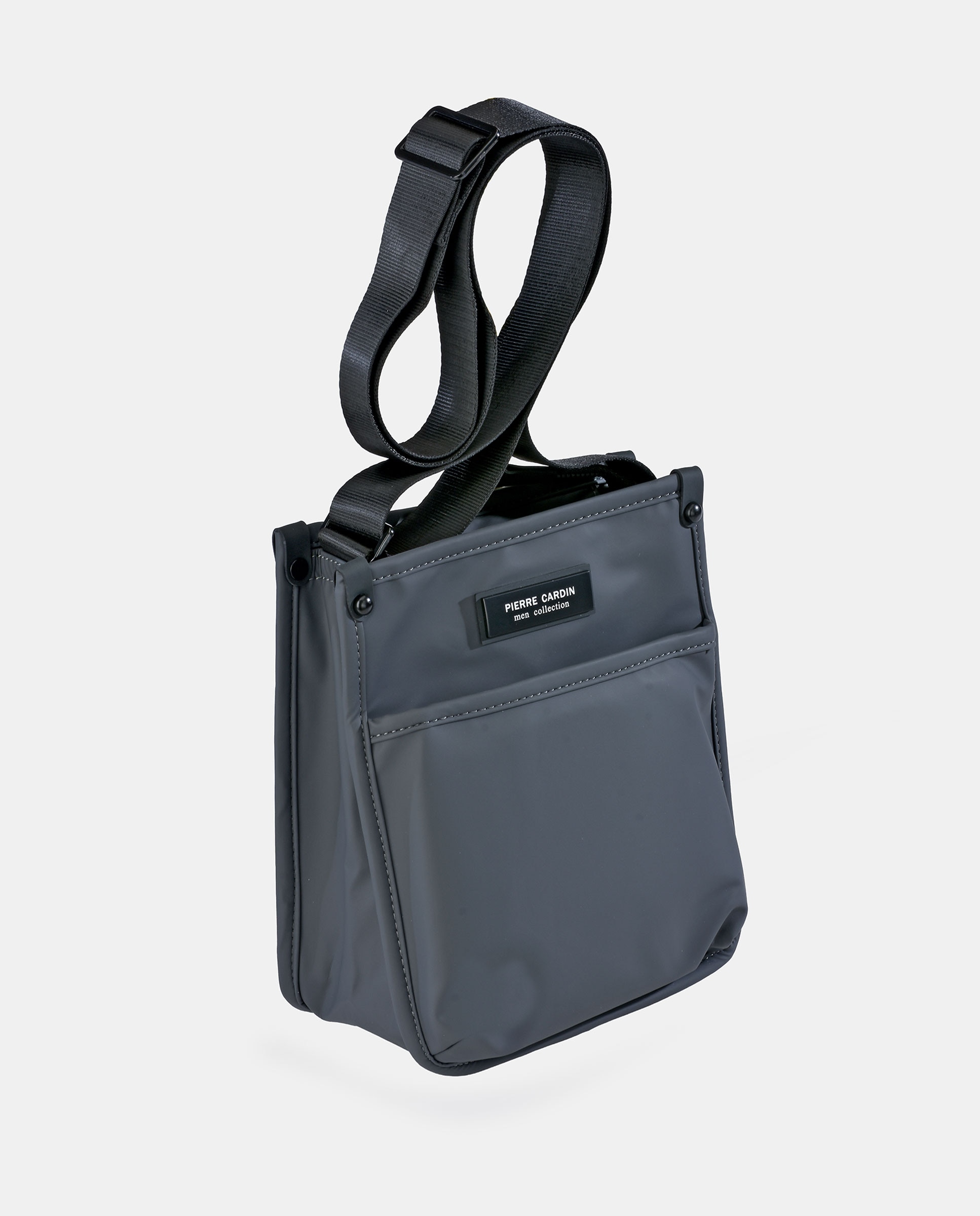 Bolso de cruzar en PU de hombre - Pierre Cardin - Gris Gris-2