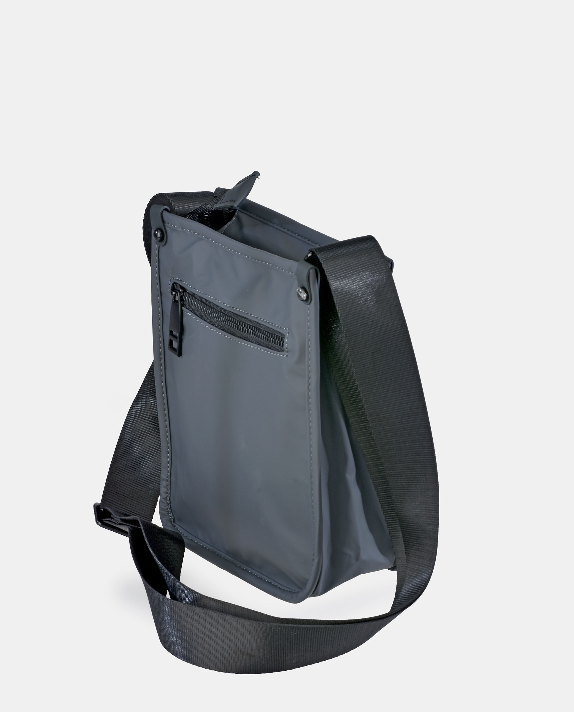 Bolso de cruzar en PU de hombre - Pierre Cardin - Gris Gris-3