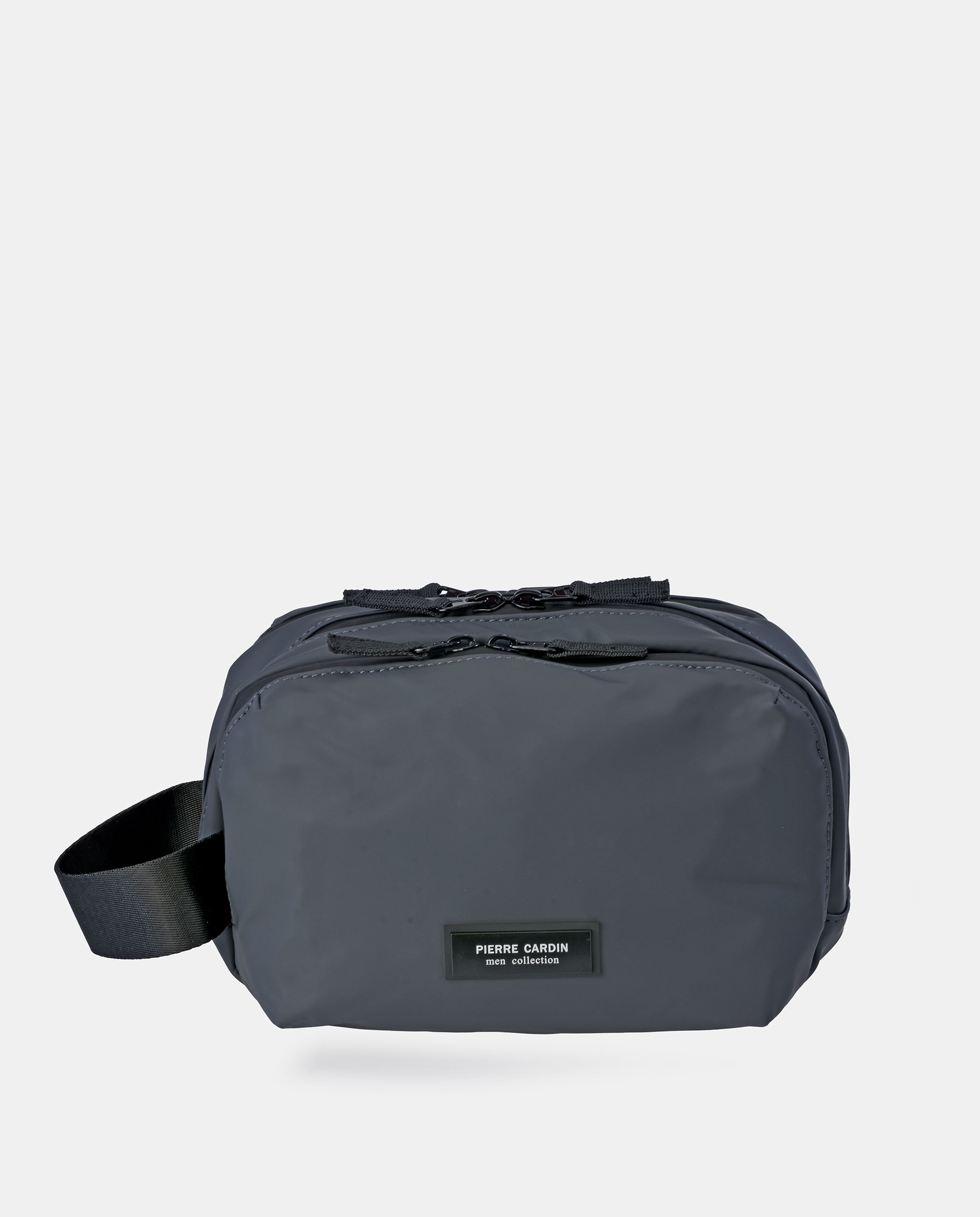 Bolso de cruzar en PU de hombre - Pierre Cardin - Gris Gris-1
