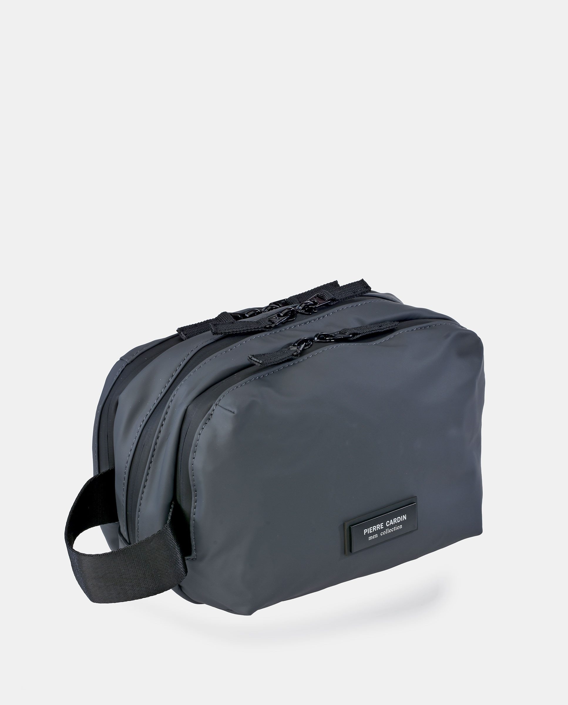 Bolso de cruzar en PU de hombre - Pierre Cardin - Gris Gris-2