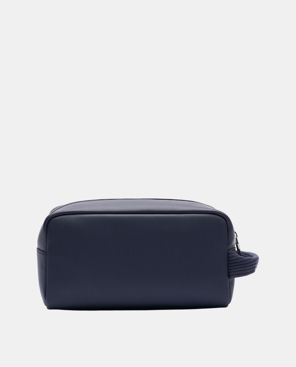Nécessaire com Fecho de Correr e em Material Reciclado - Azul-Marinho Azul-marinho-2