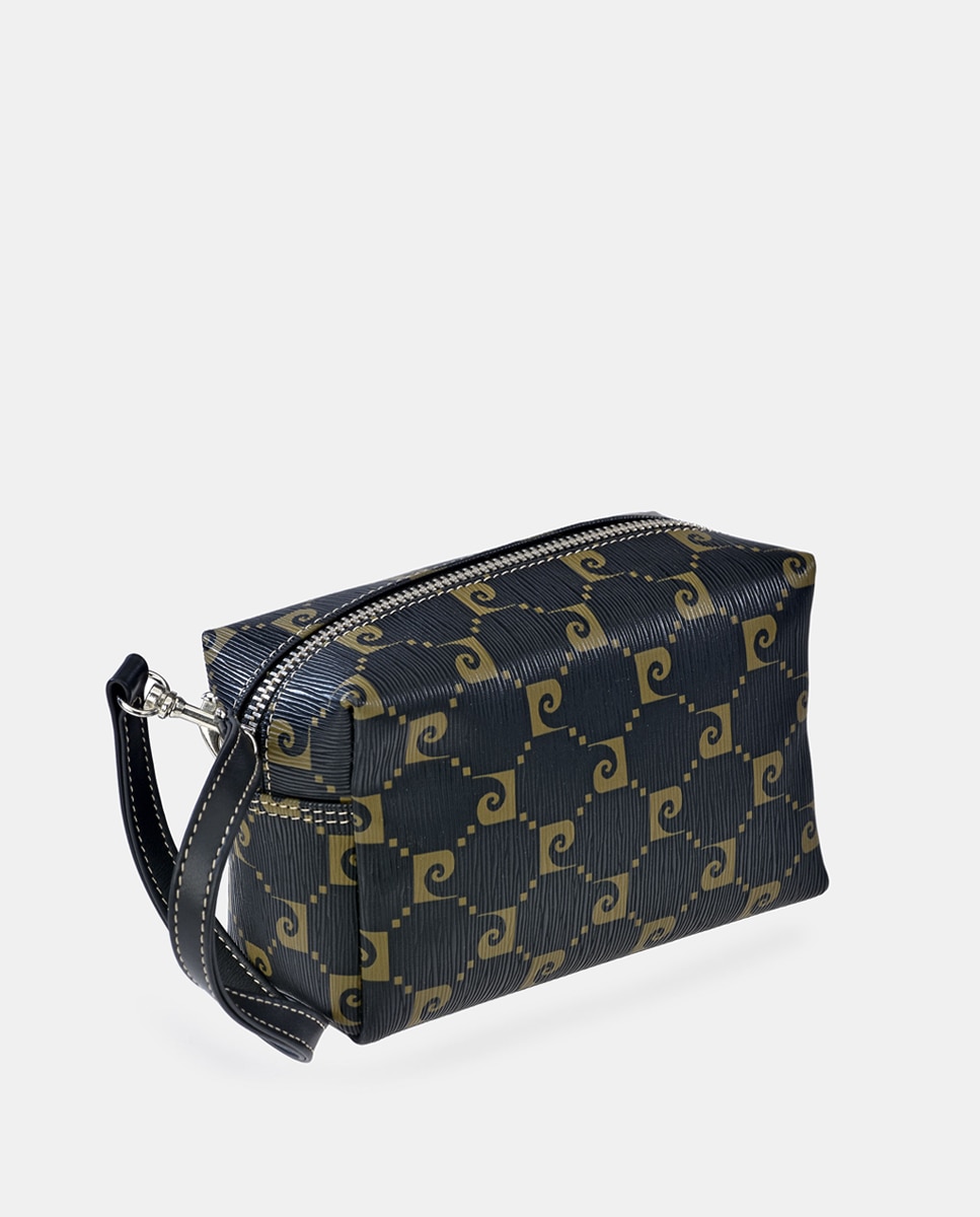 Neceser hombre PIERRE CARDIN con asa de mano en lona sintética color - Negro Negro-2