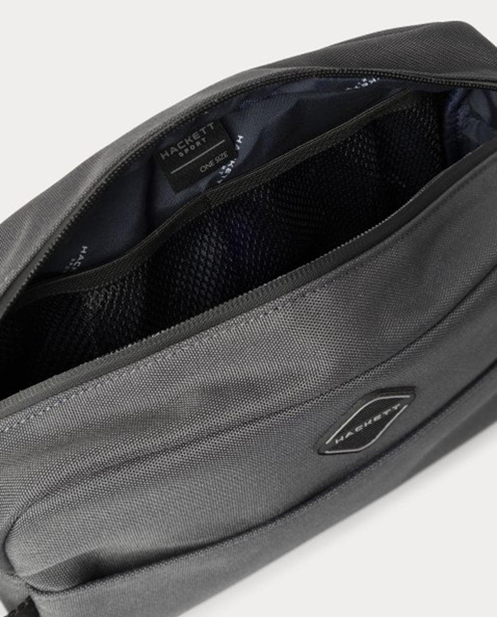 Nécessaire com Logótipo de Diamante e Alça Cinzento-4