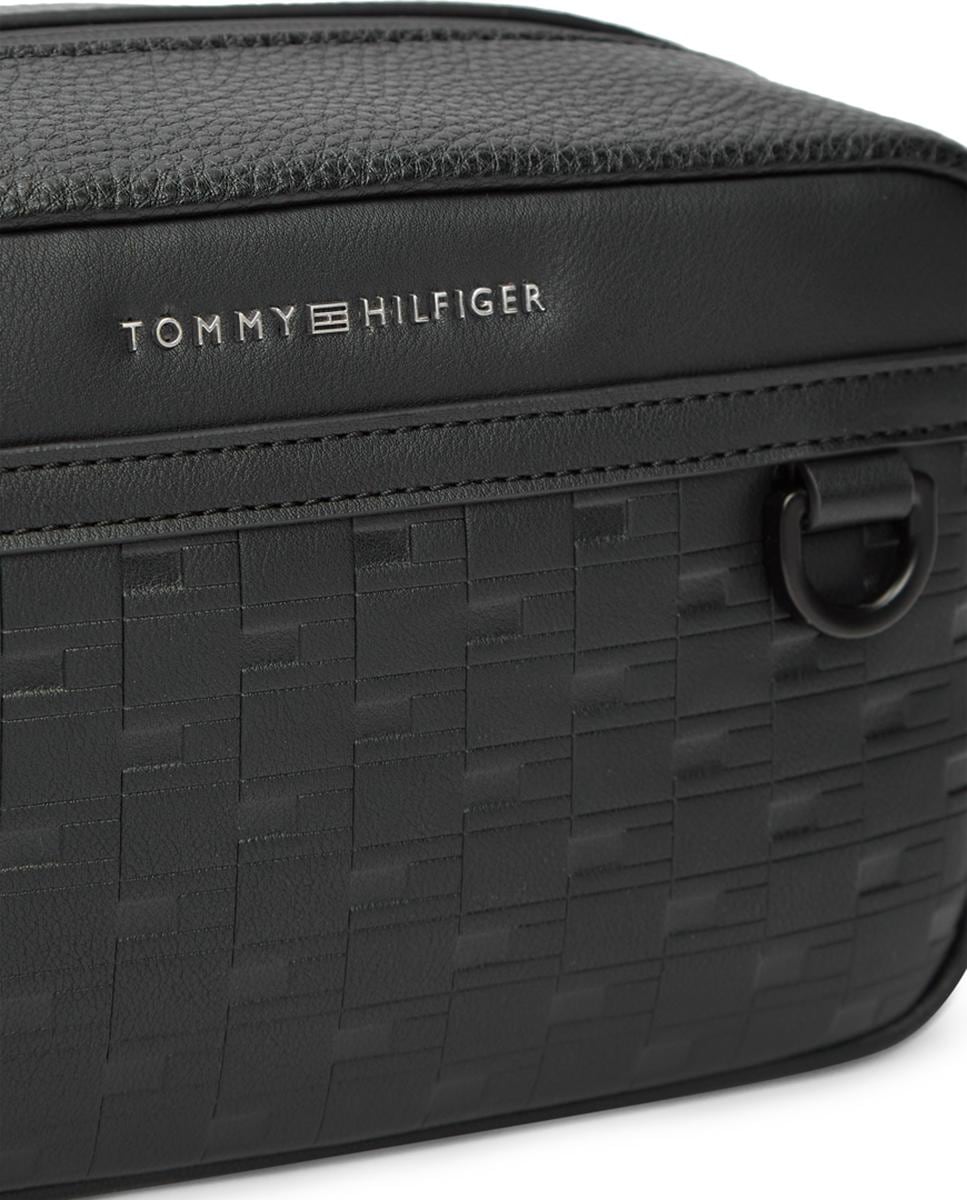 Nécessaire em Ecopele com Desenho de Logótipo à Frente Preto-2