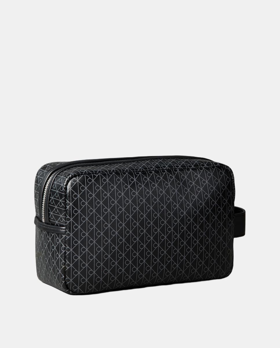 Nécessaire com Estampado de Monograma Preto-2