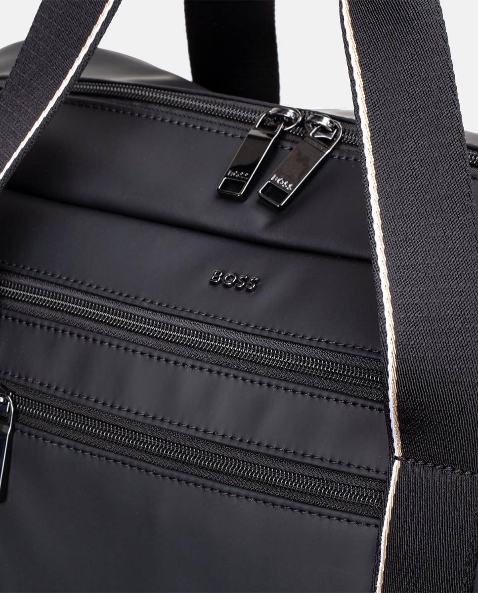Bolsa de viaje con tejido técnico - Boss - Negro Negro-3