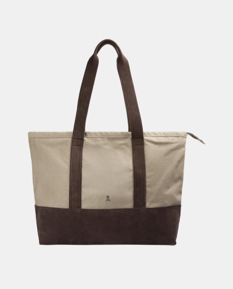 Imagen 0 de Bolso con cuero a contraste de hombre Marrón