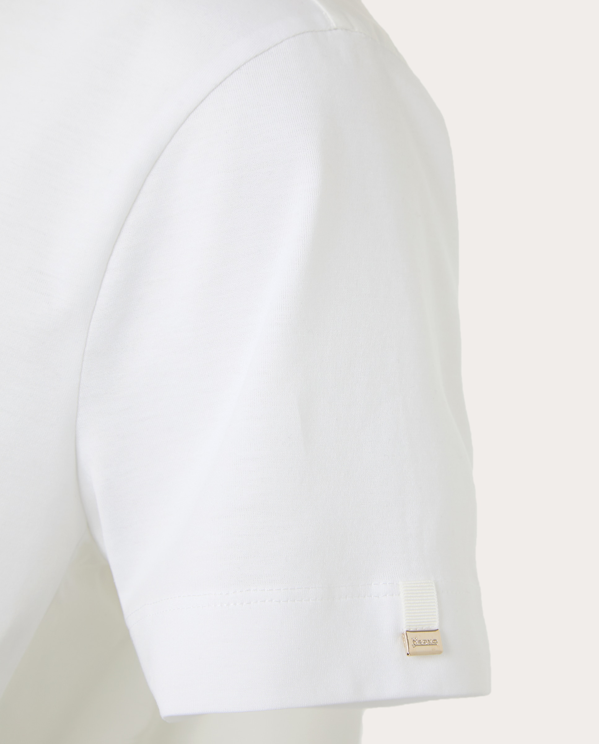 T-shirt de algodão Branco-4