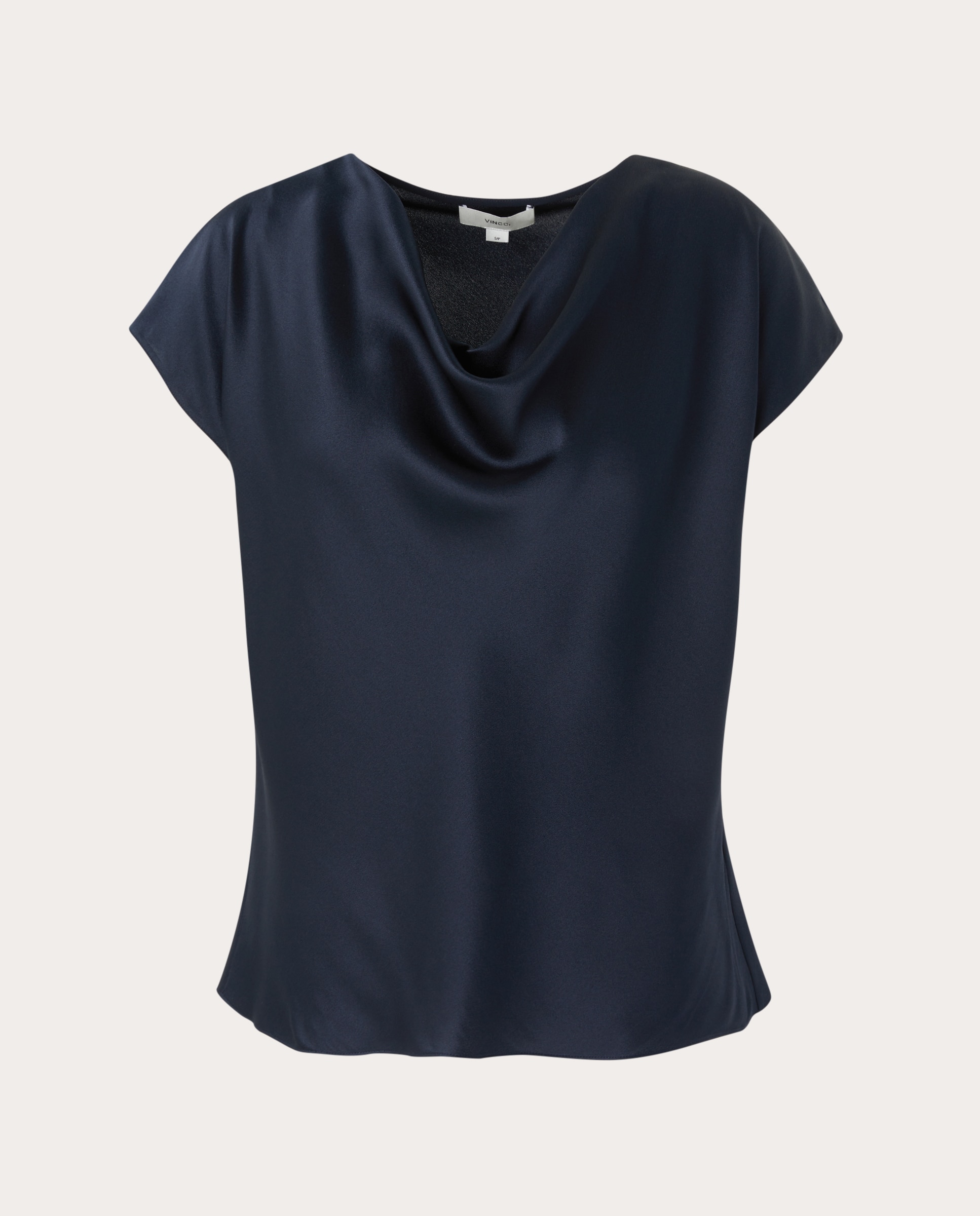 Blusa de Seda Azul-marinho-1