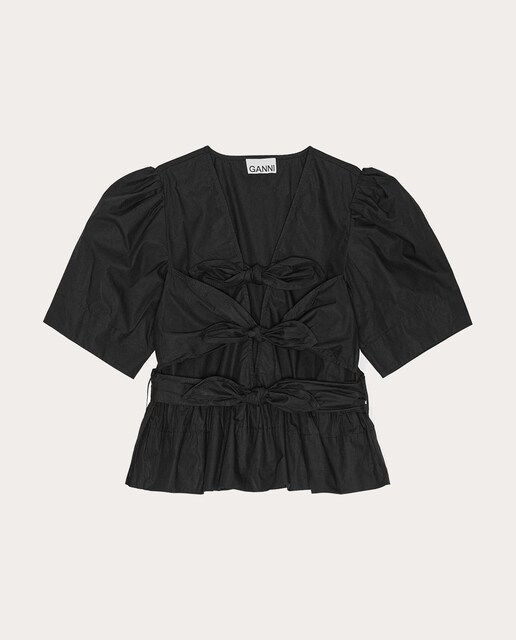 Imagen 0 de Blusa fruncida de algodón