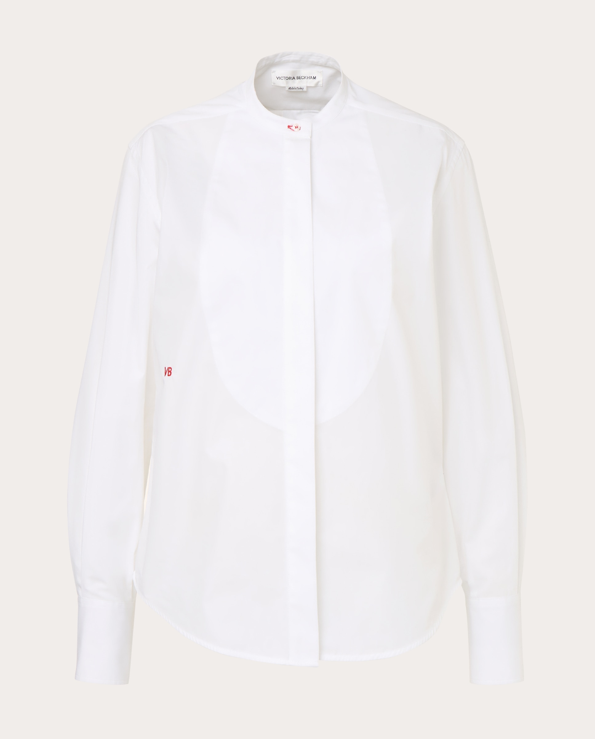 Camisa de algodão Branco-1