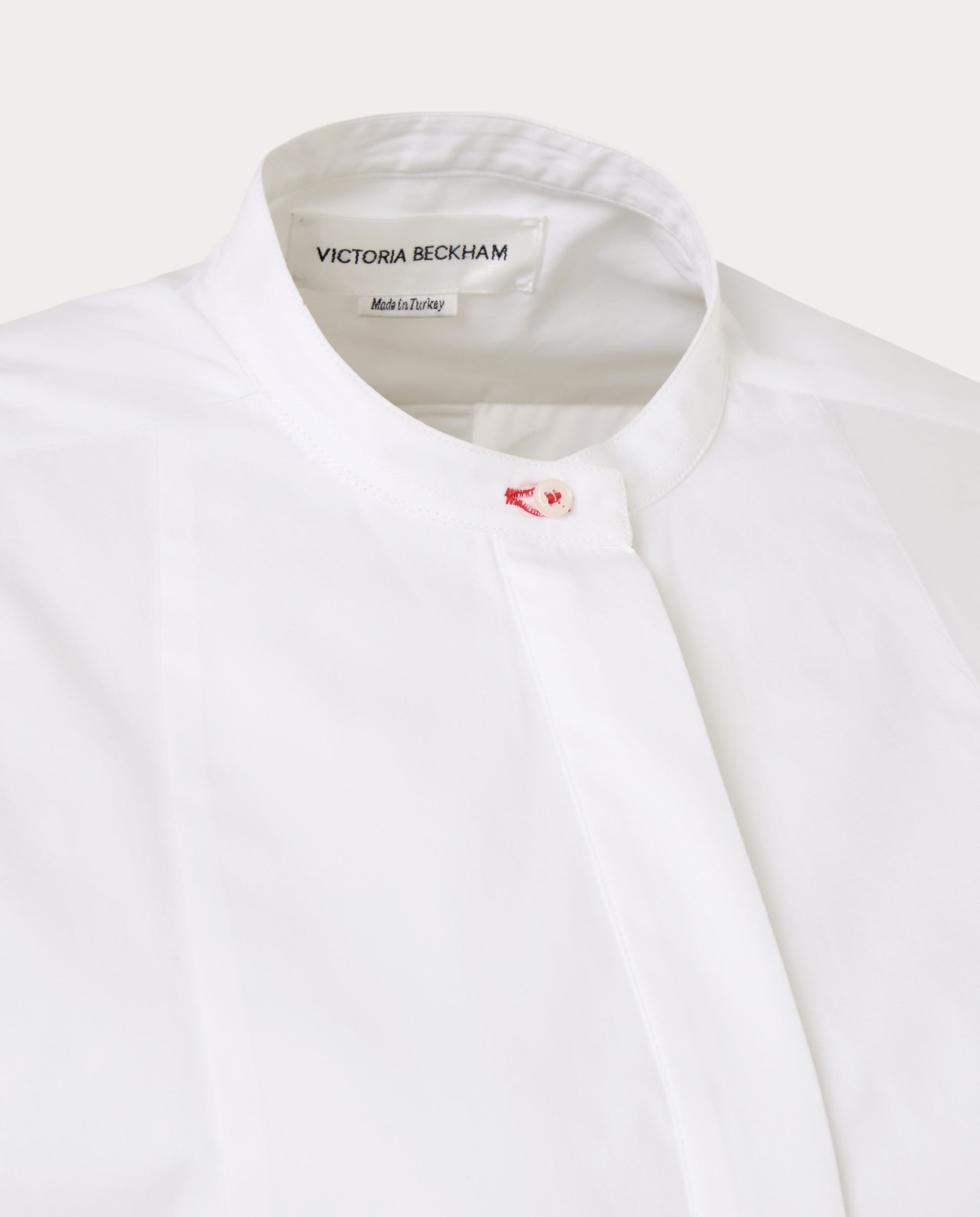 Camisa de algodão Branco-3