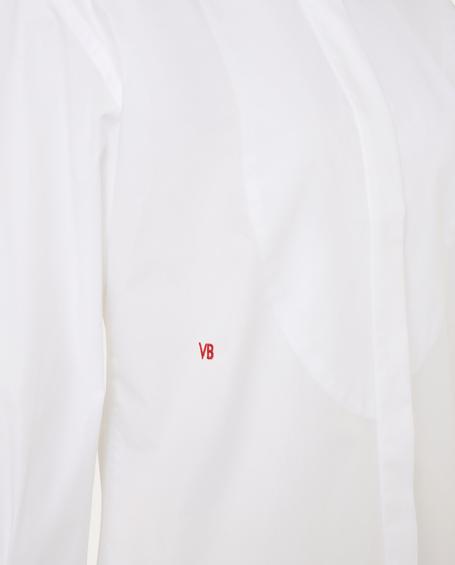 Camisa de algodão Branco-4