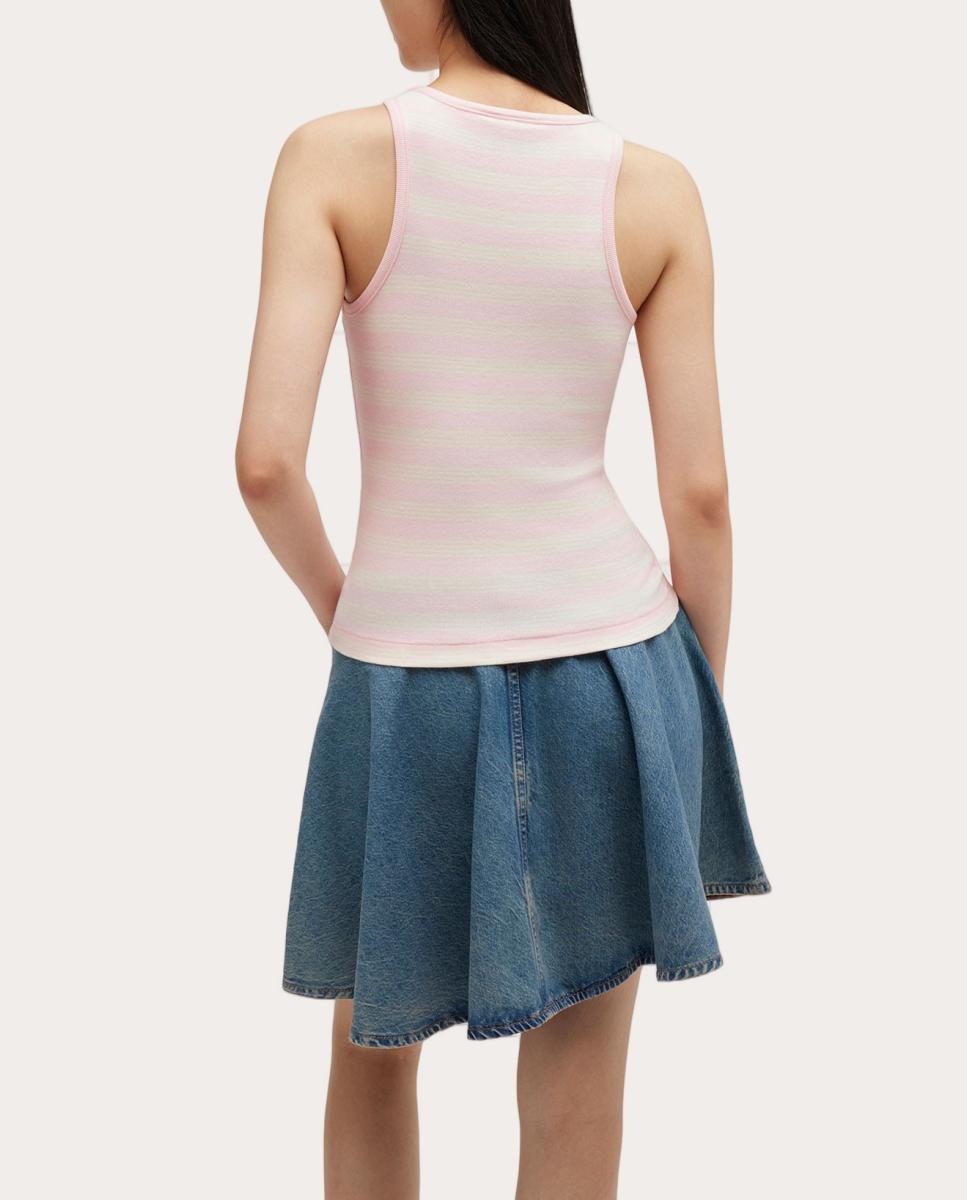T-shirt de alças Rosa-4