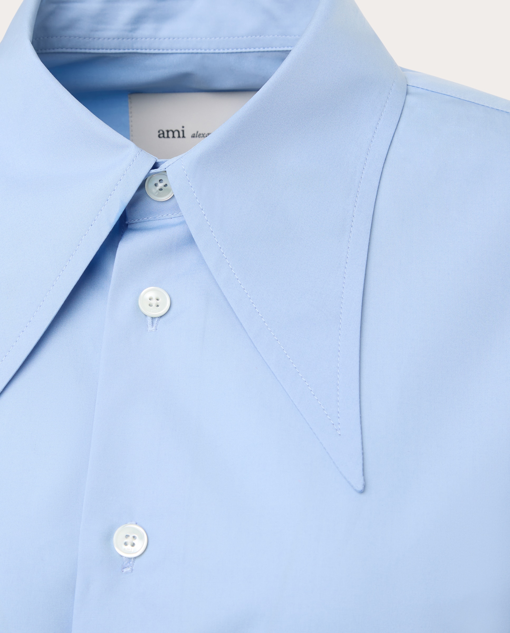 Camisa de algodón - Azul Azul-3