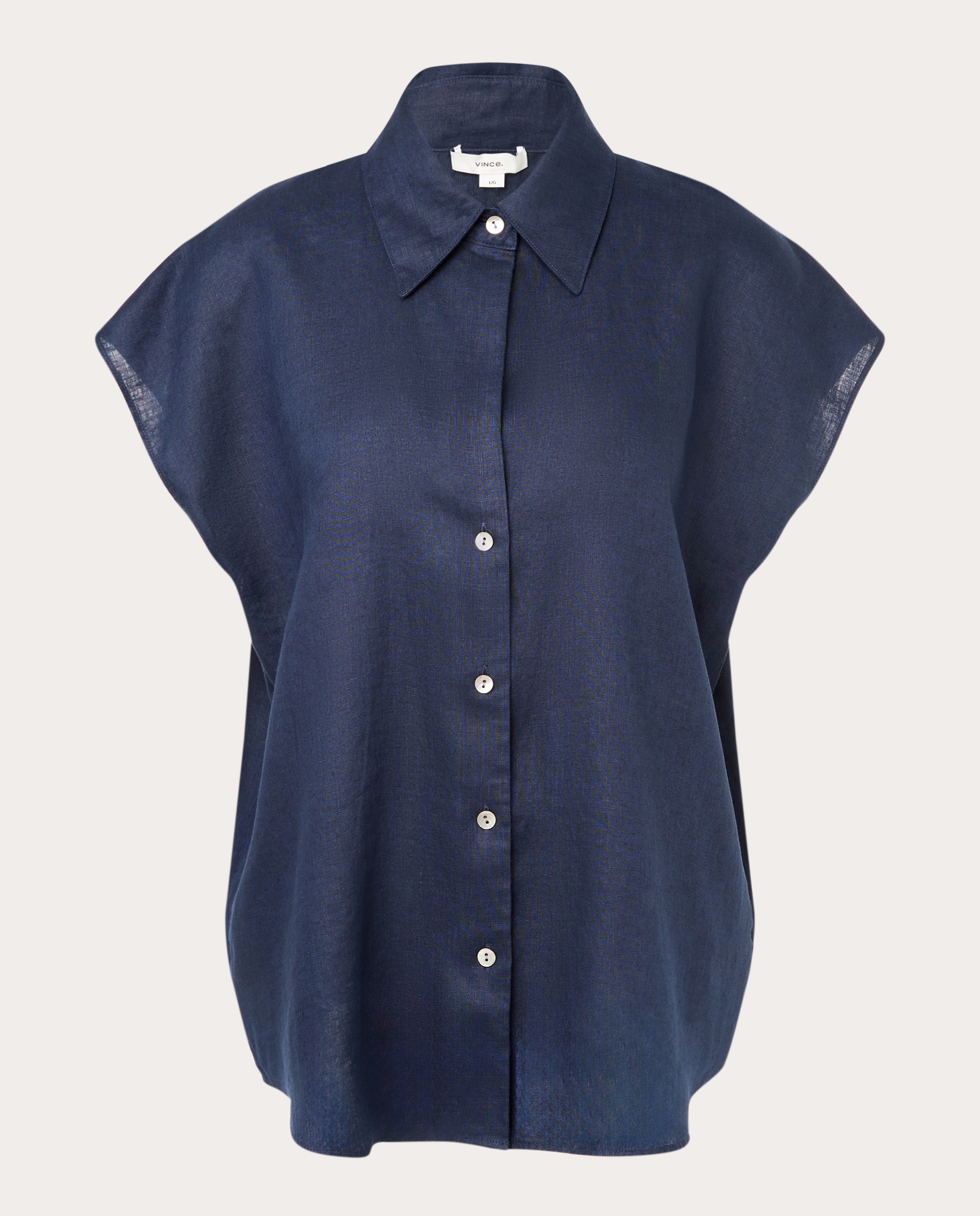 Camisa de Linho Azul-marinho-1
