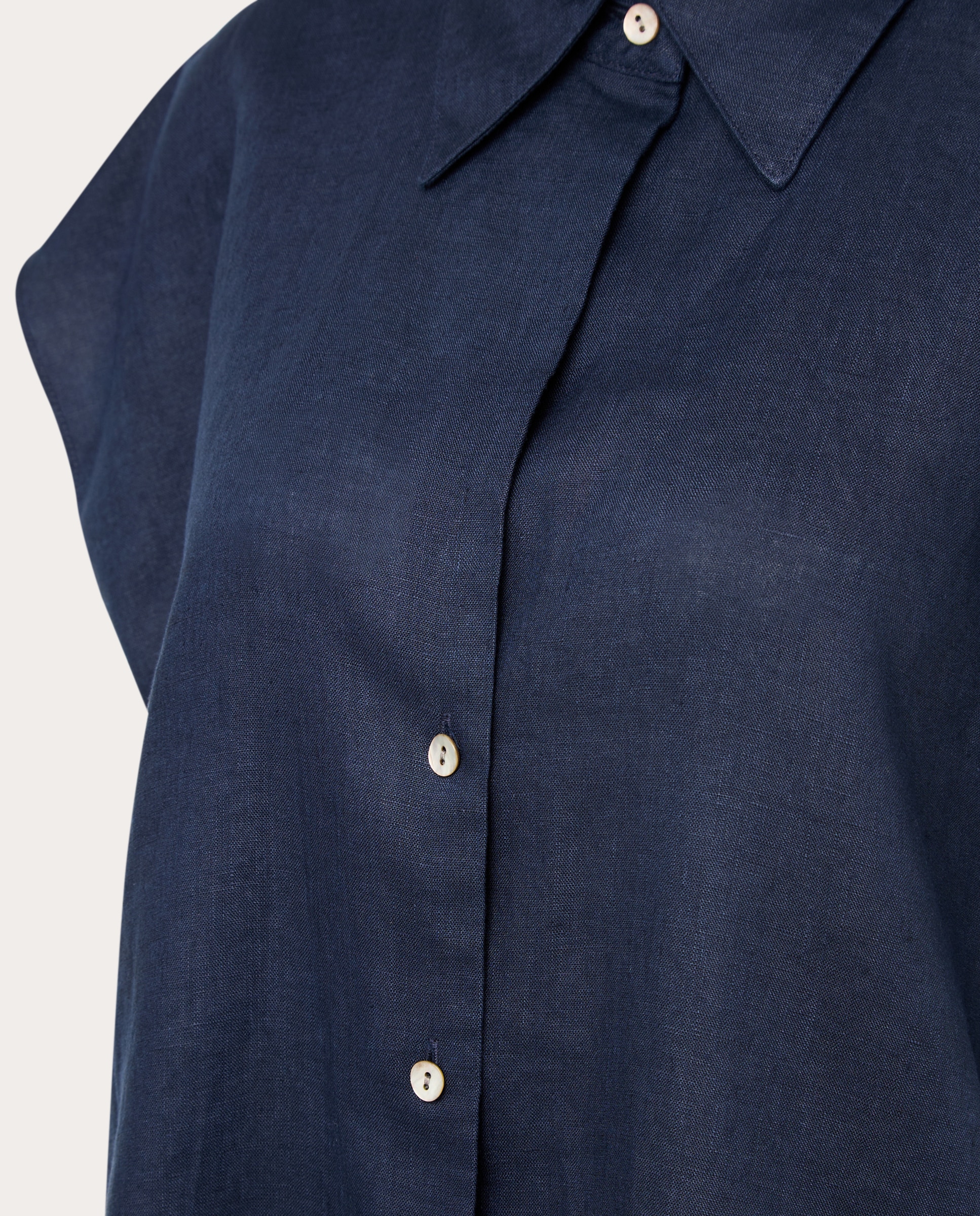 Camisa de Linho Azul-marinho-3