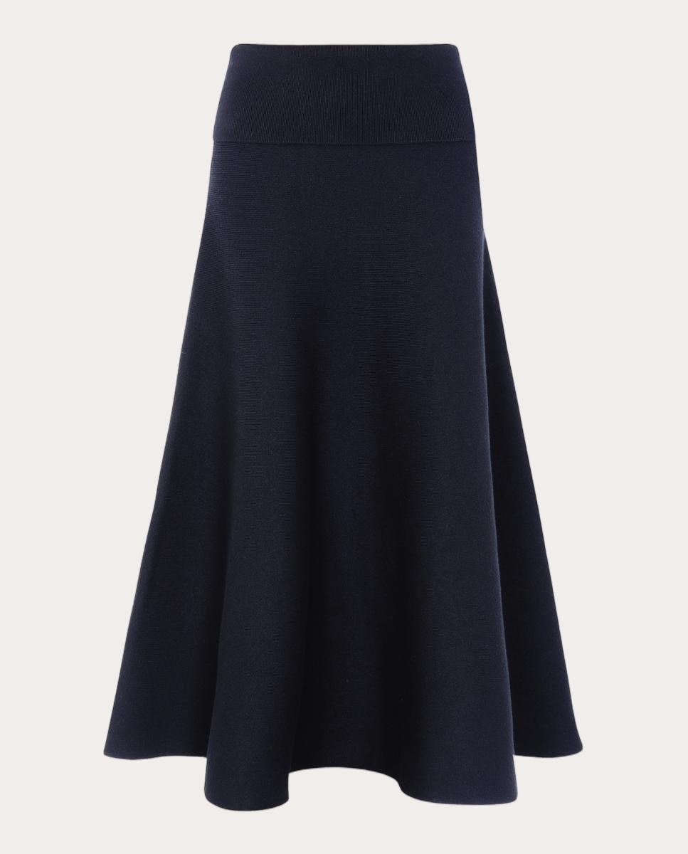 Imagen 0 de Falda midi Julio Azul marino