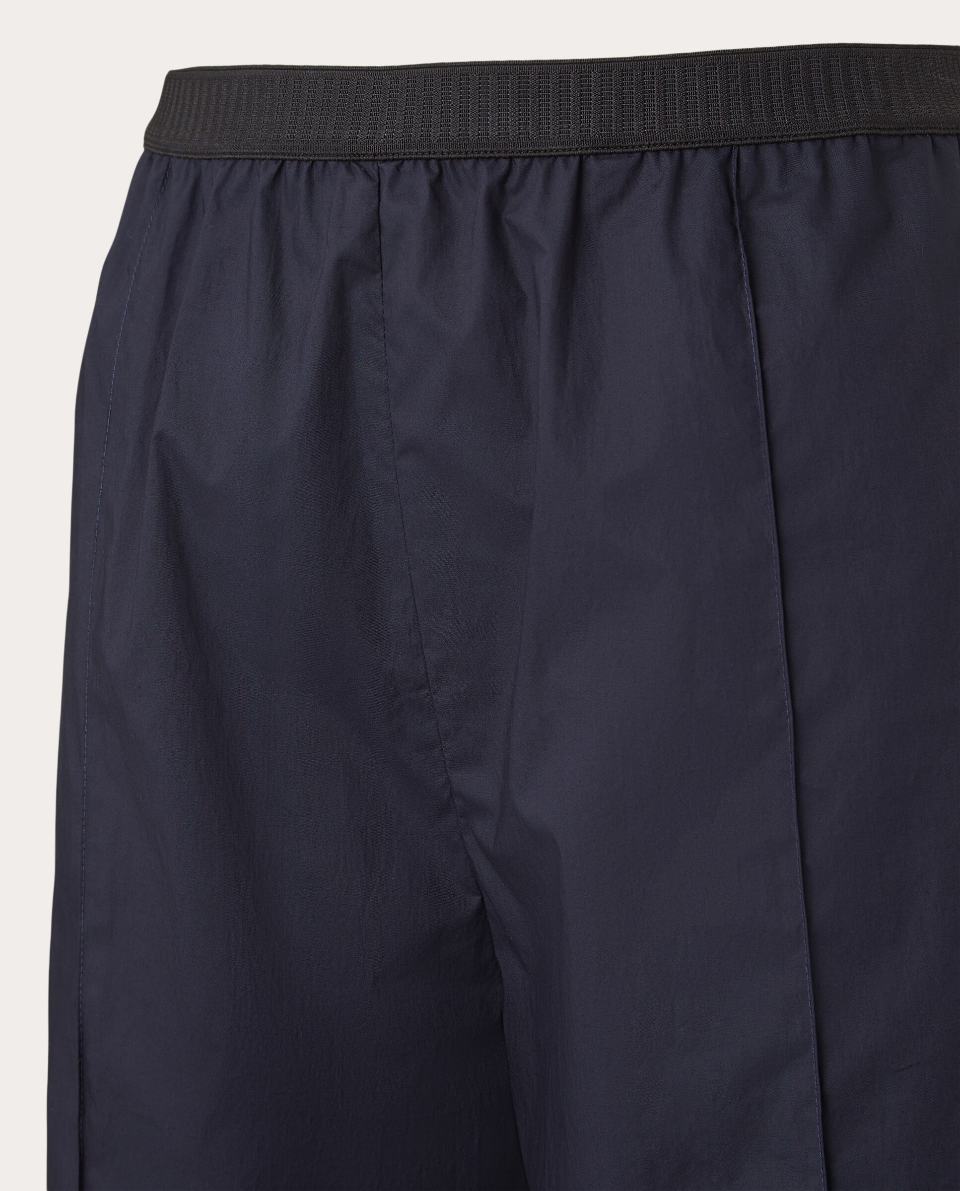 Pantalón ancho de algodón - Azul marino Azul marino-3