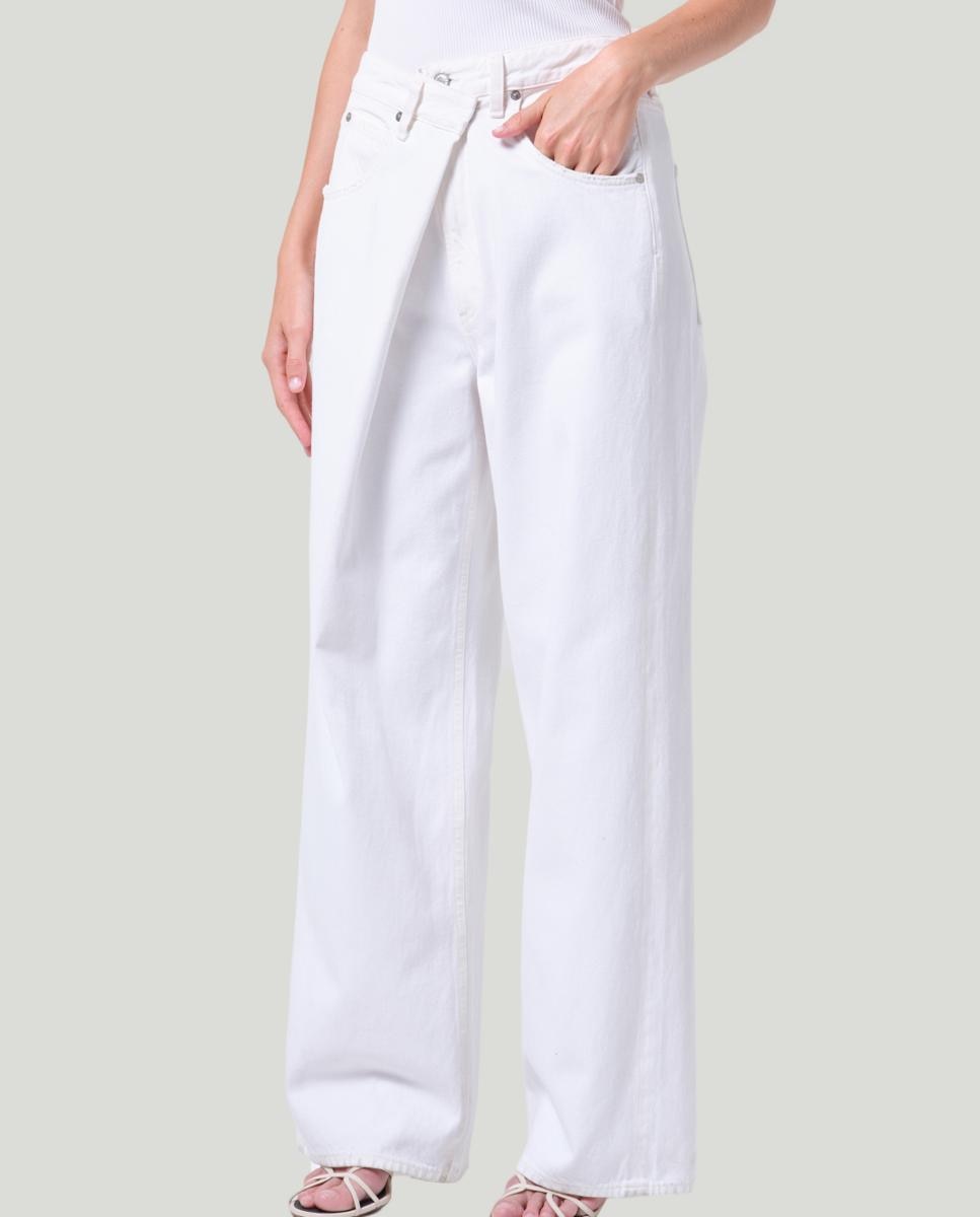 Jeans Straight Vana de Algodão Branco-2