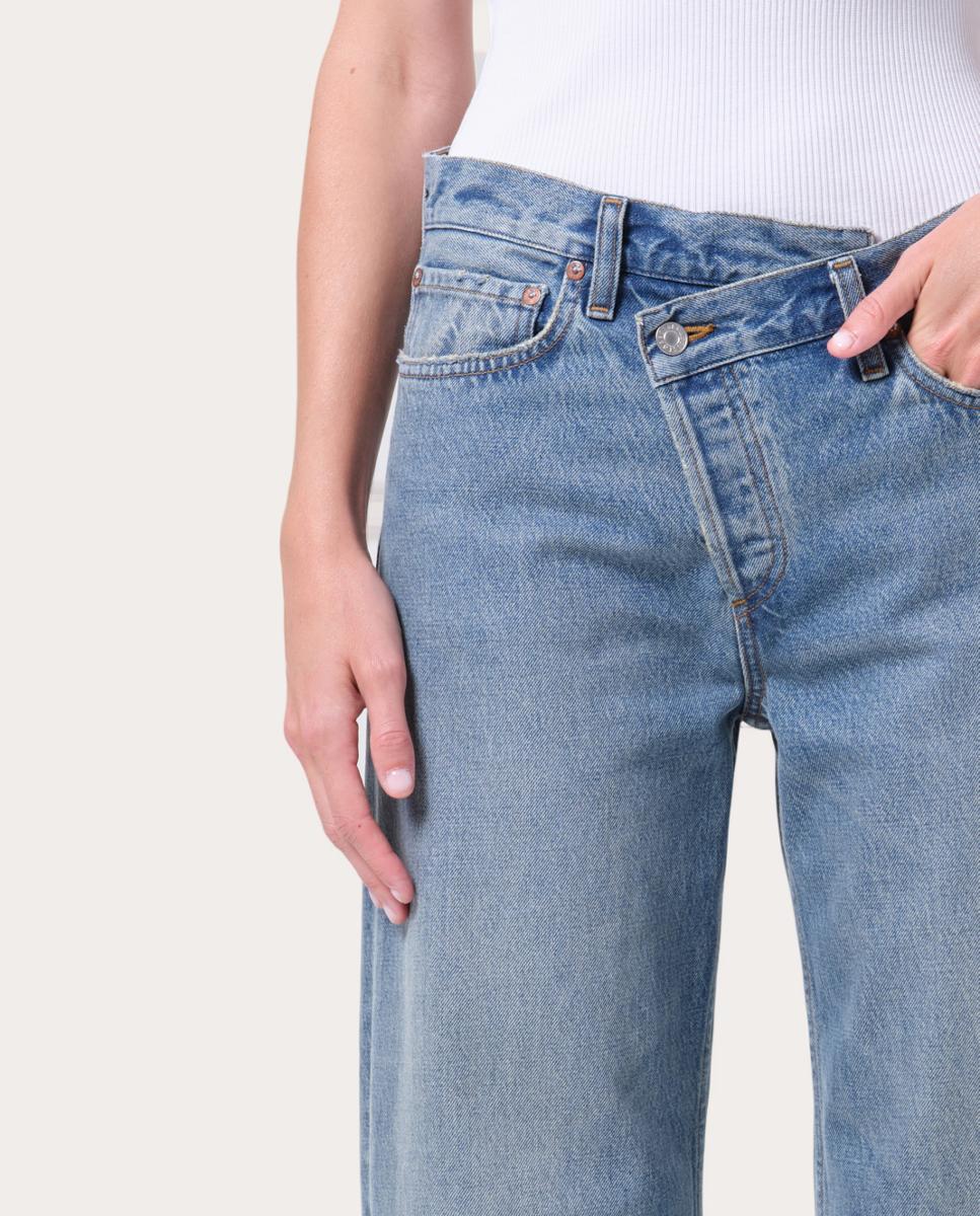 Jeans Straight Cruzadas Azul-8