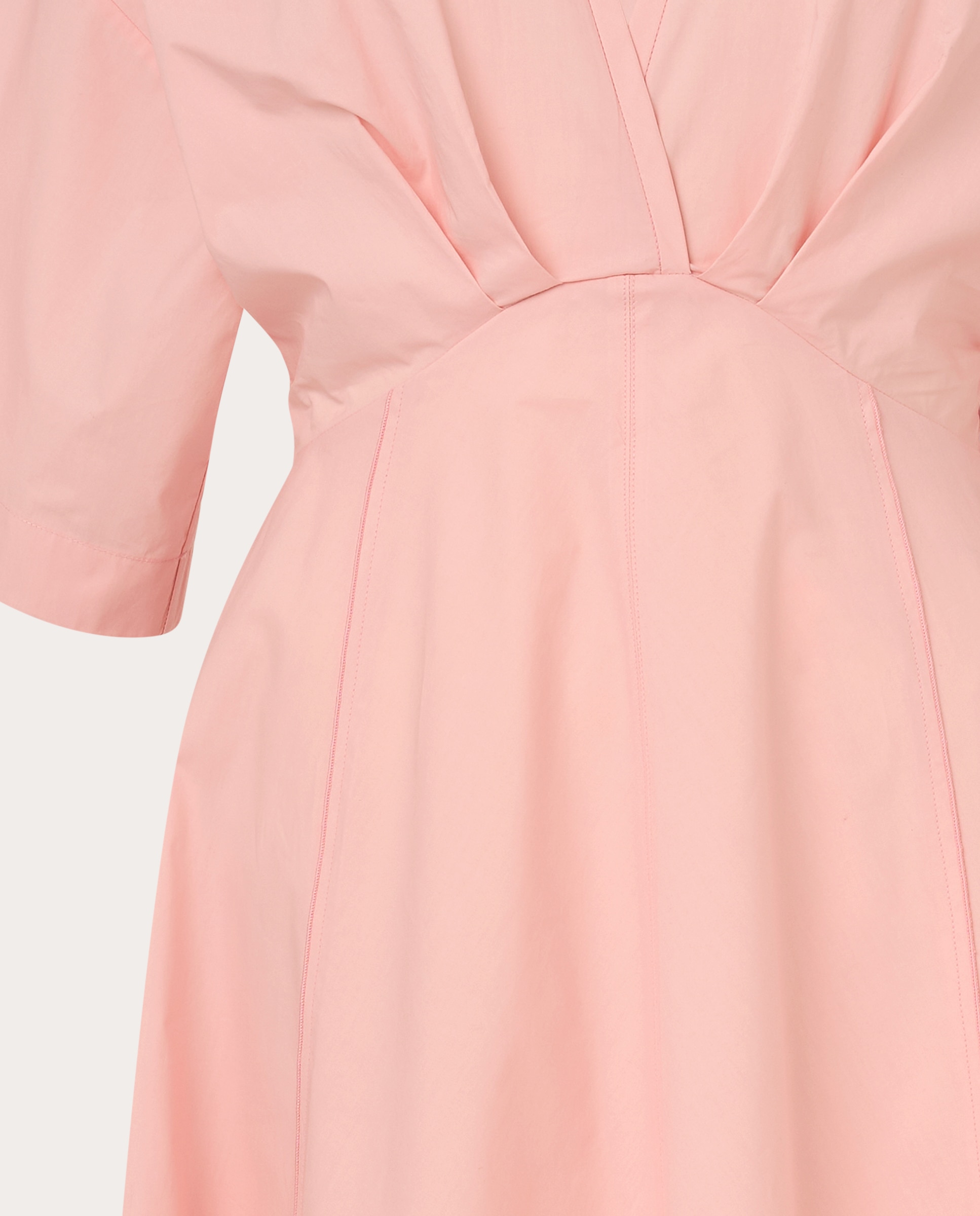 Vestido Comprido de Cupro Rosa-4