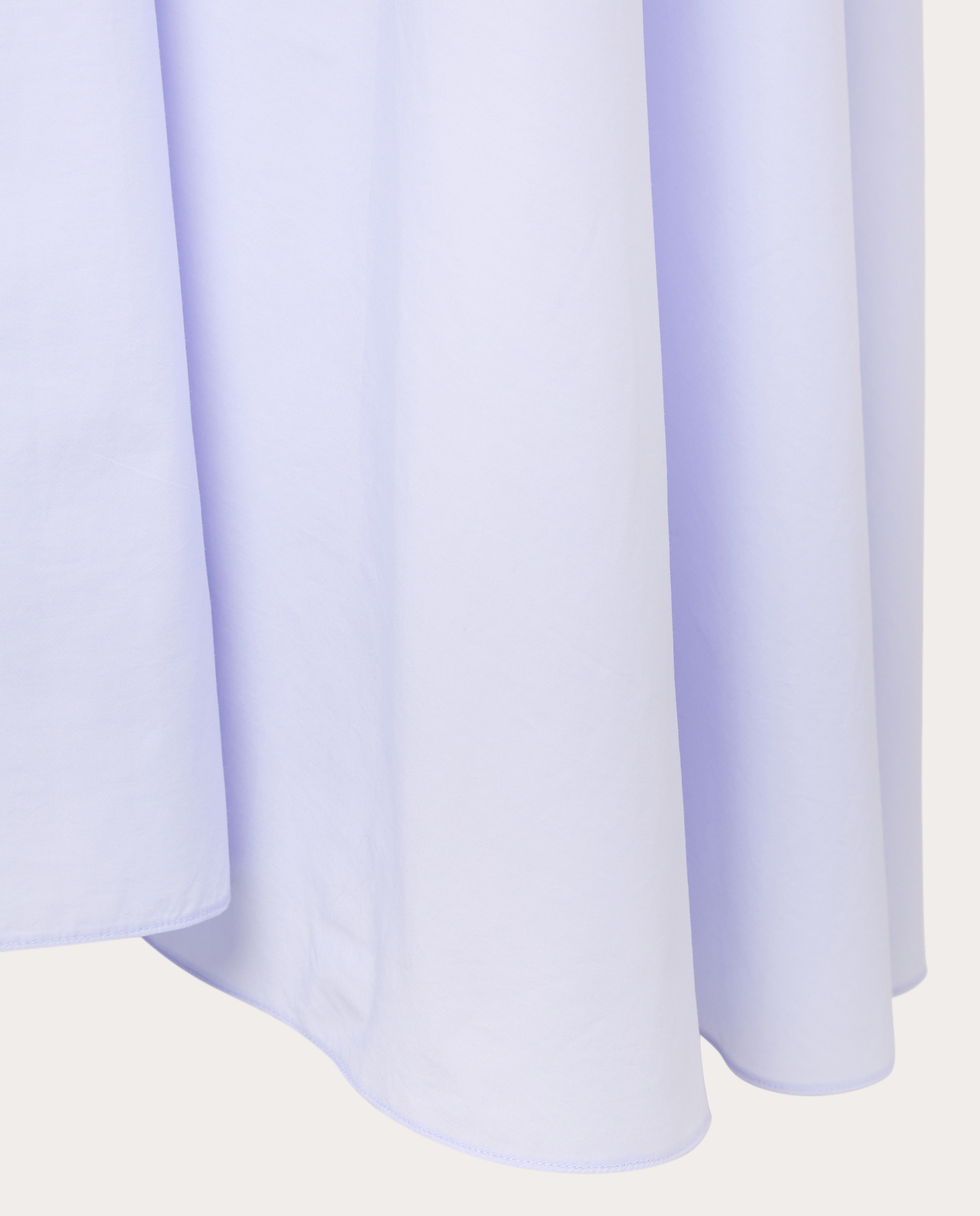 Vestido comprido de algodão Azul-claro-4