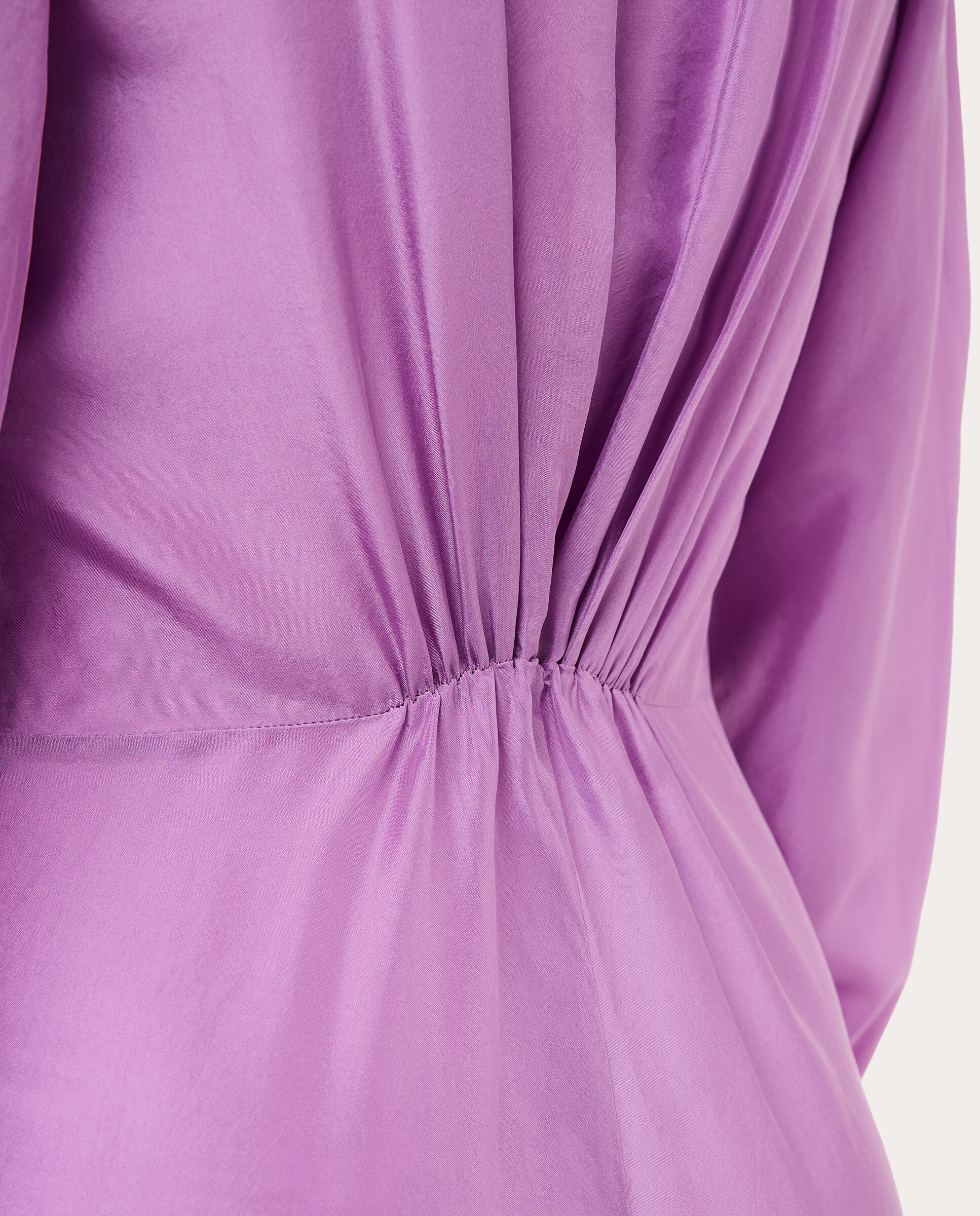 Vestido Comprido de Seda Rosa-fúcsia-3
