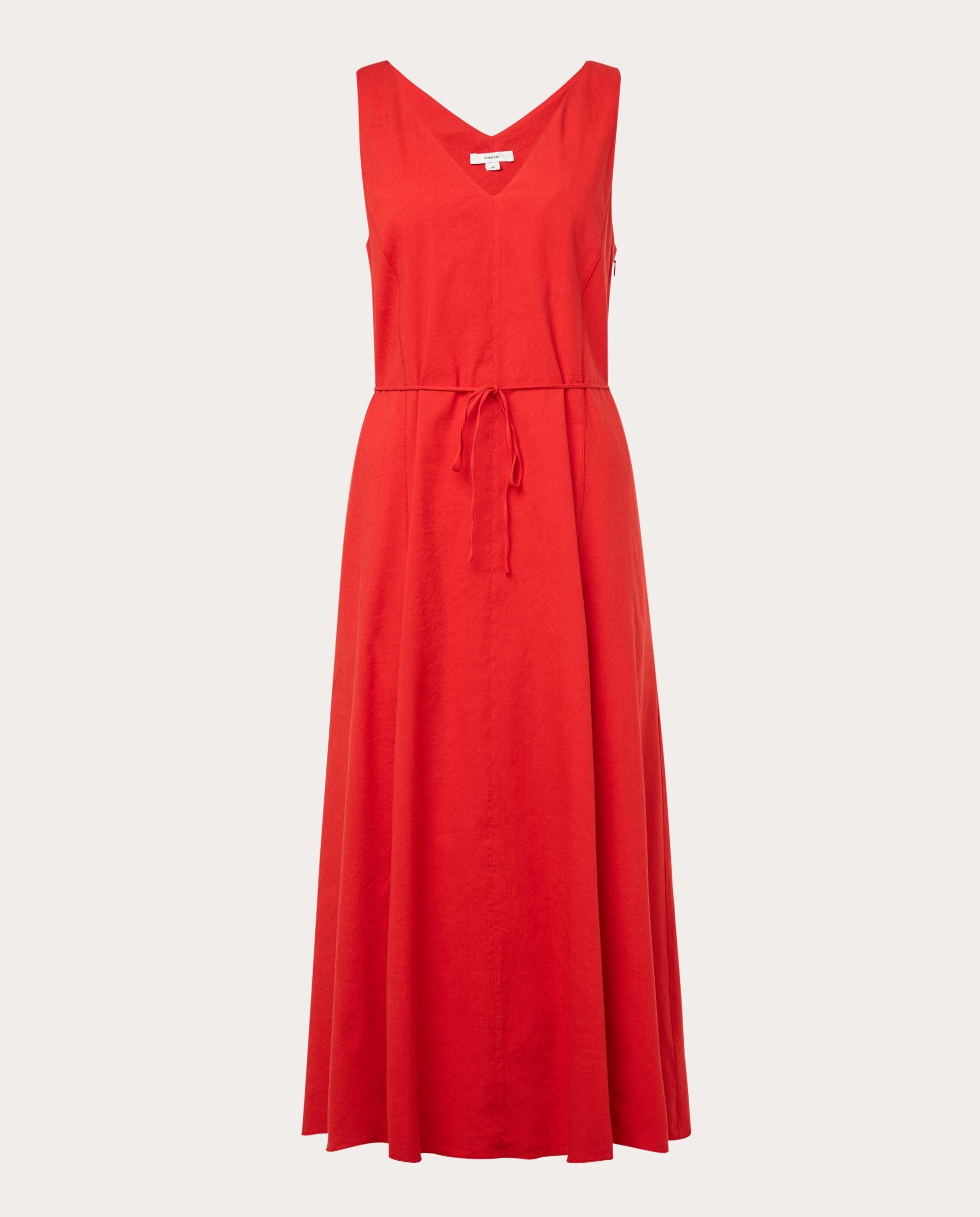 Vestido midi Vermelho-1