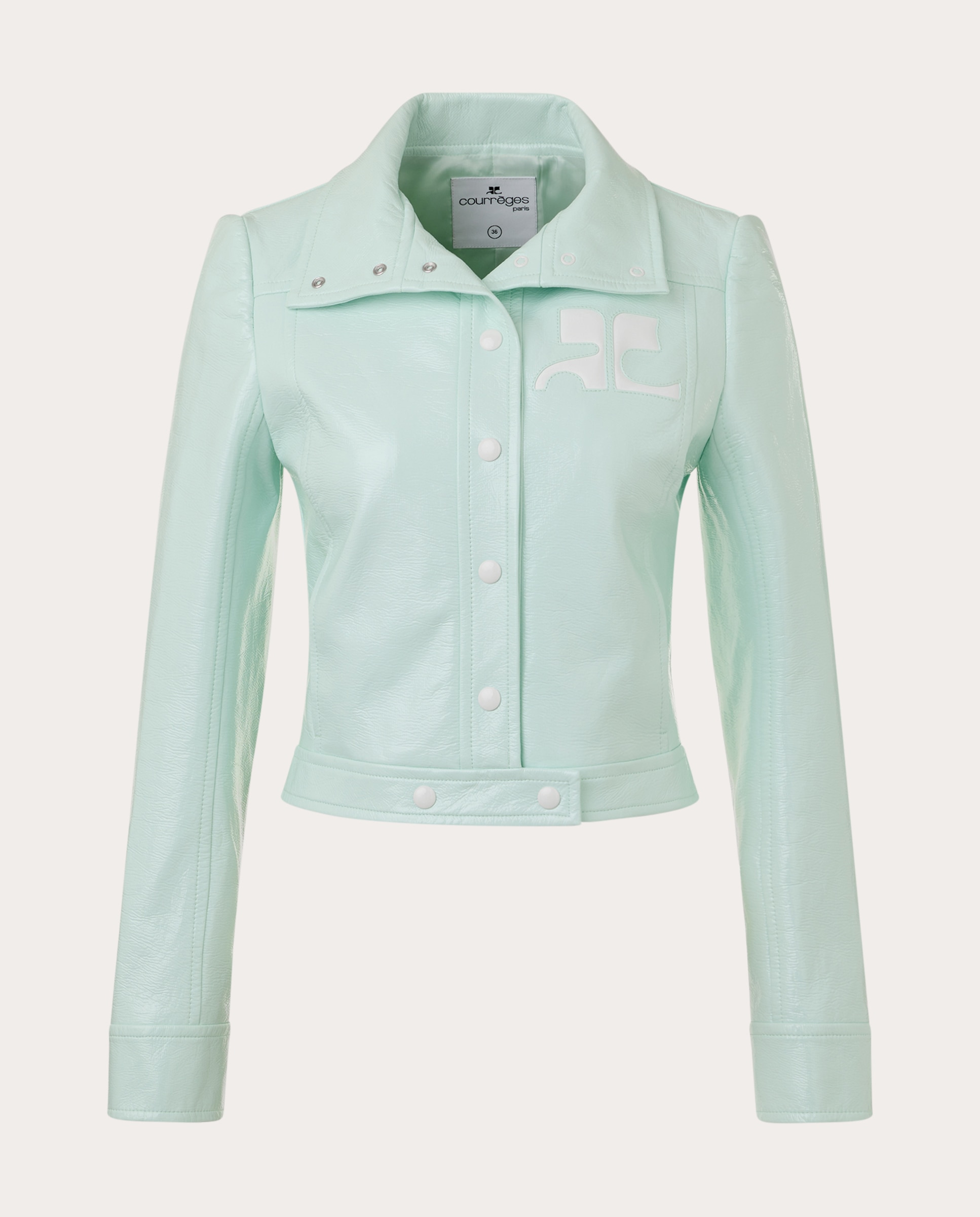 Chaqueta de vinilo - Verde Verde-1