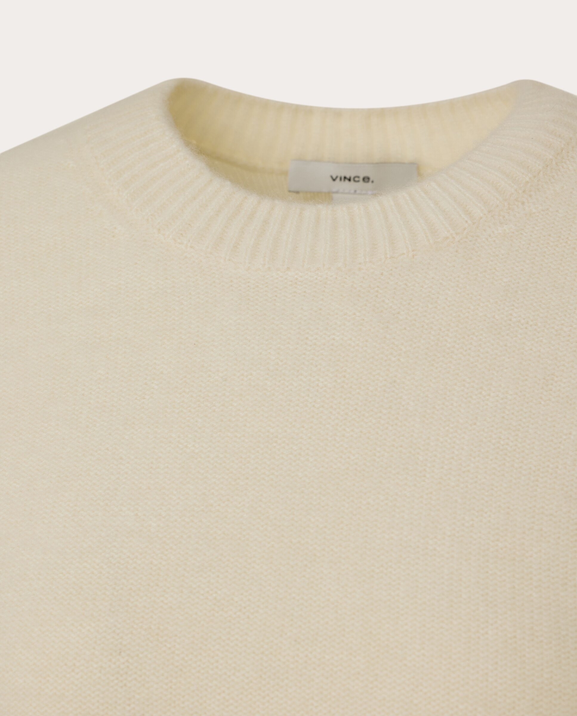Camisola de Malha de Caxemira Branco-3