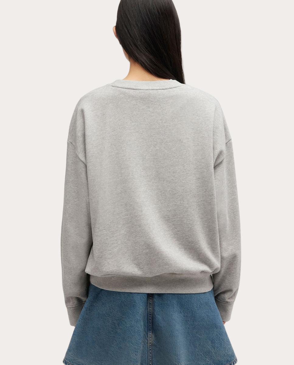 Sweatshirt de algodão Cinzento-2